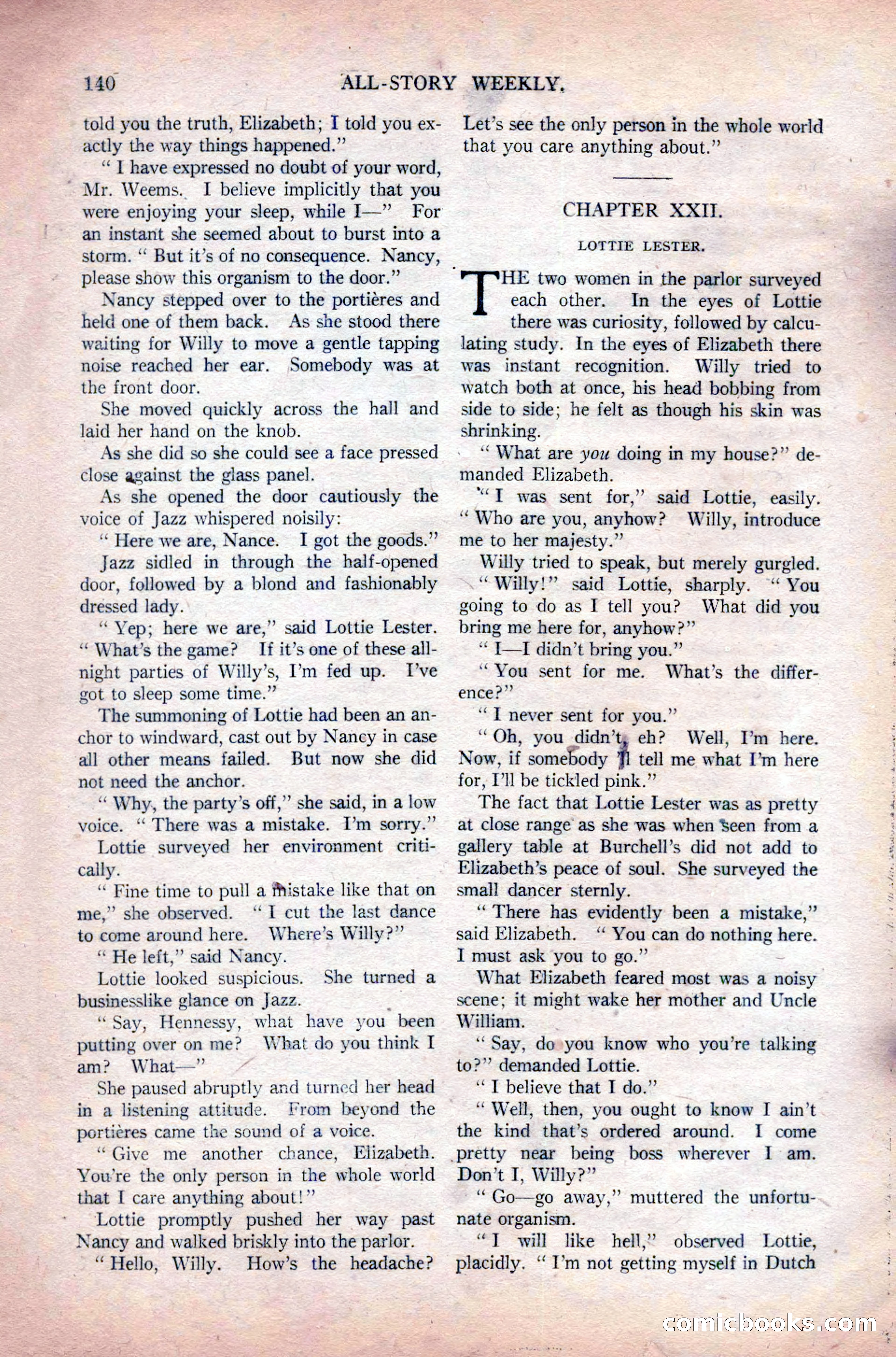 All-Story Weekly, Vol. 108 No. 1 — page 150 of 180