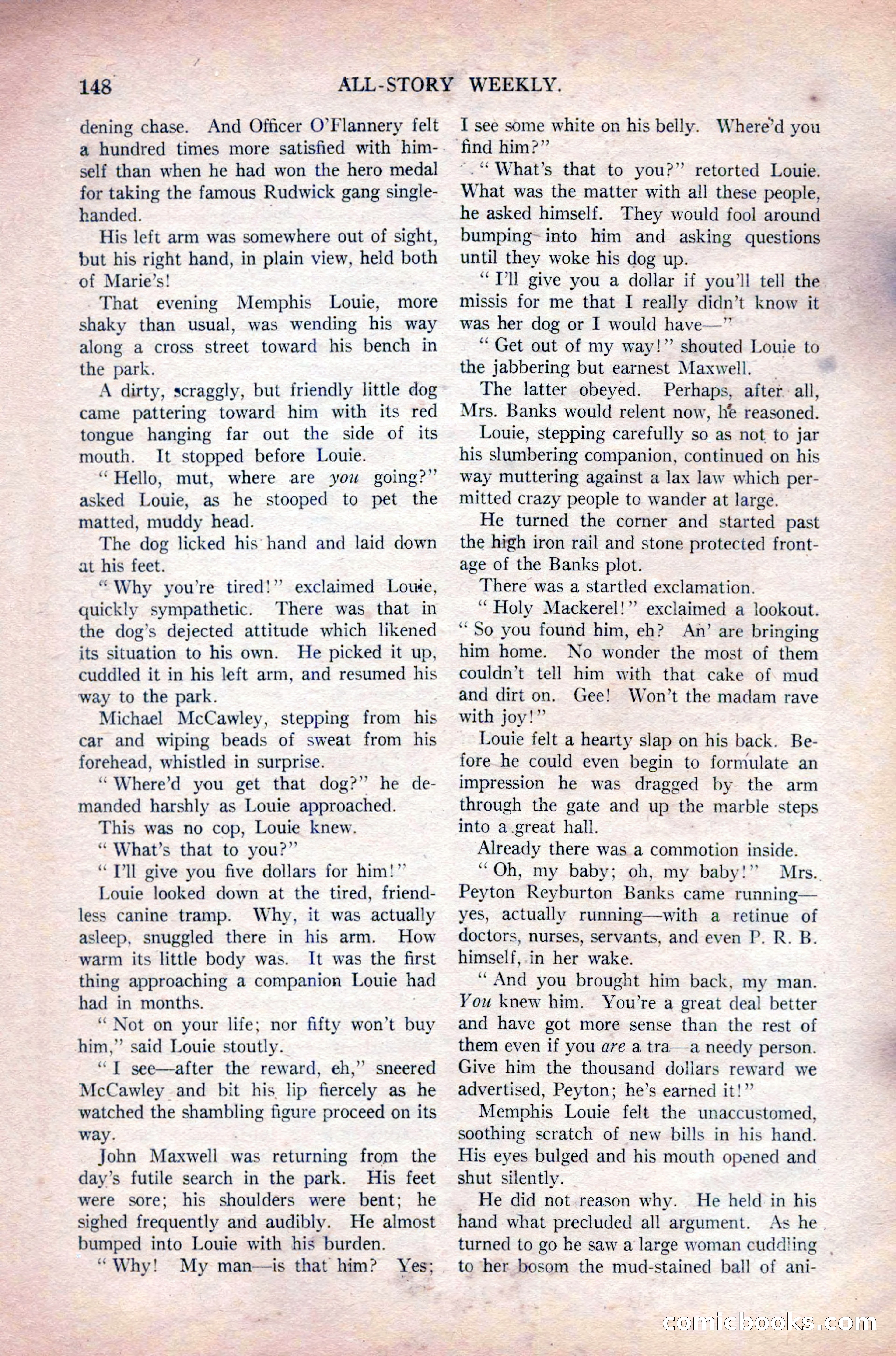 All-Story Weekly, Vol. 108 No. 1 — page 158 of 180
