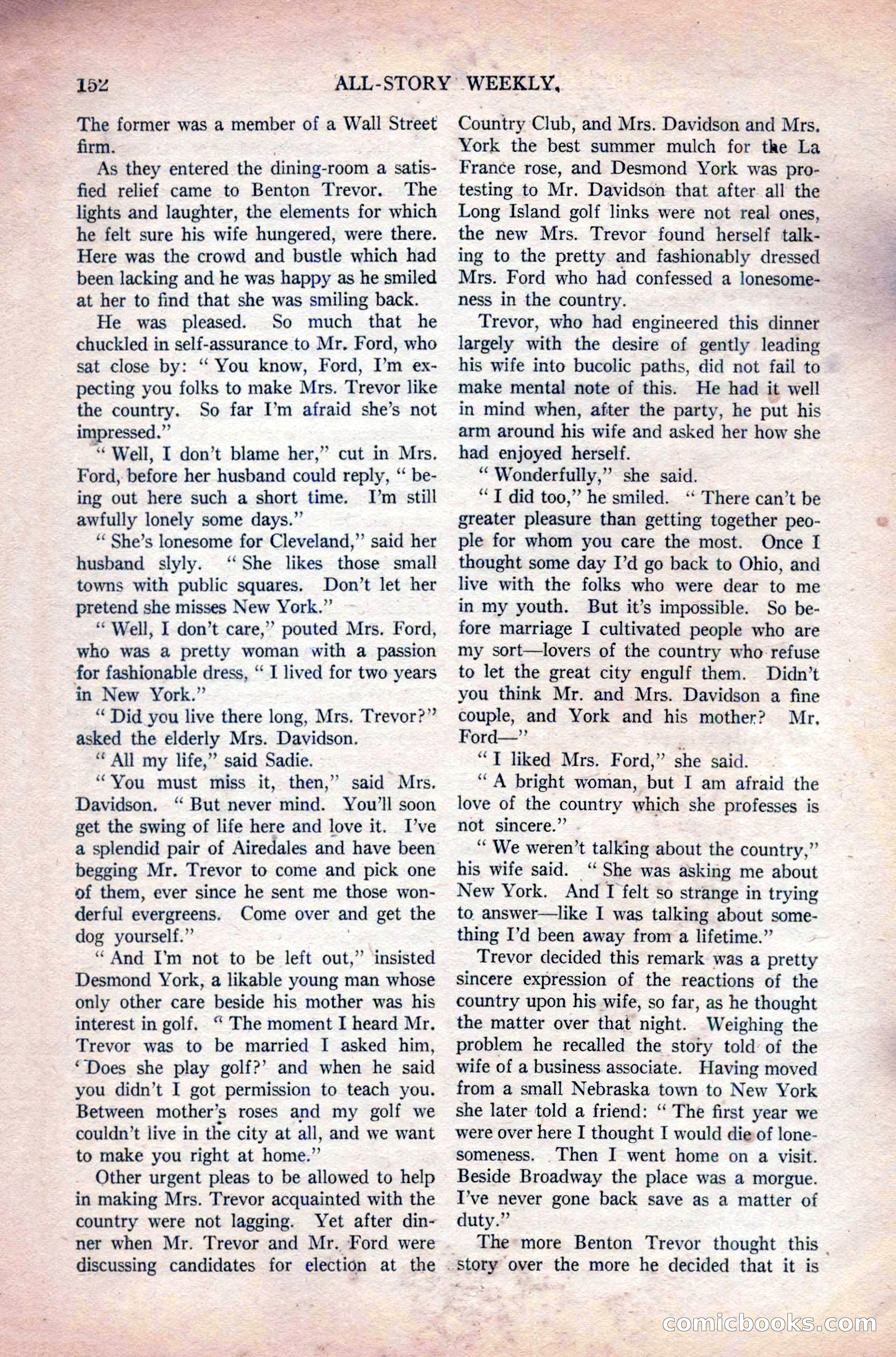 All-Story Weekly, Vol. 108 No. 1 — page 162 of 180