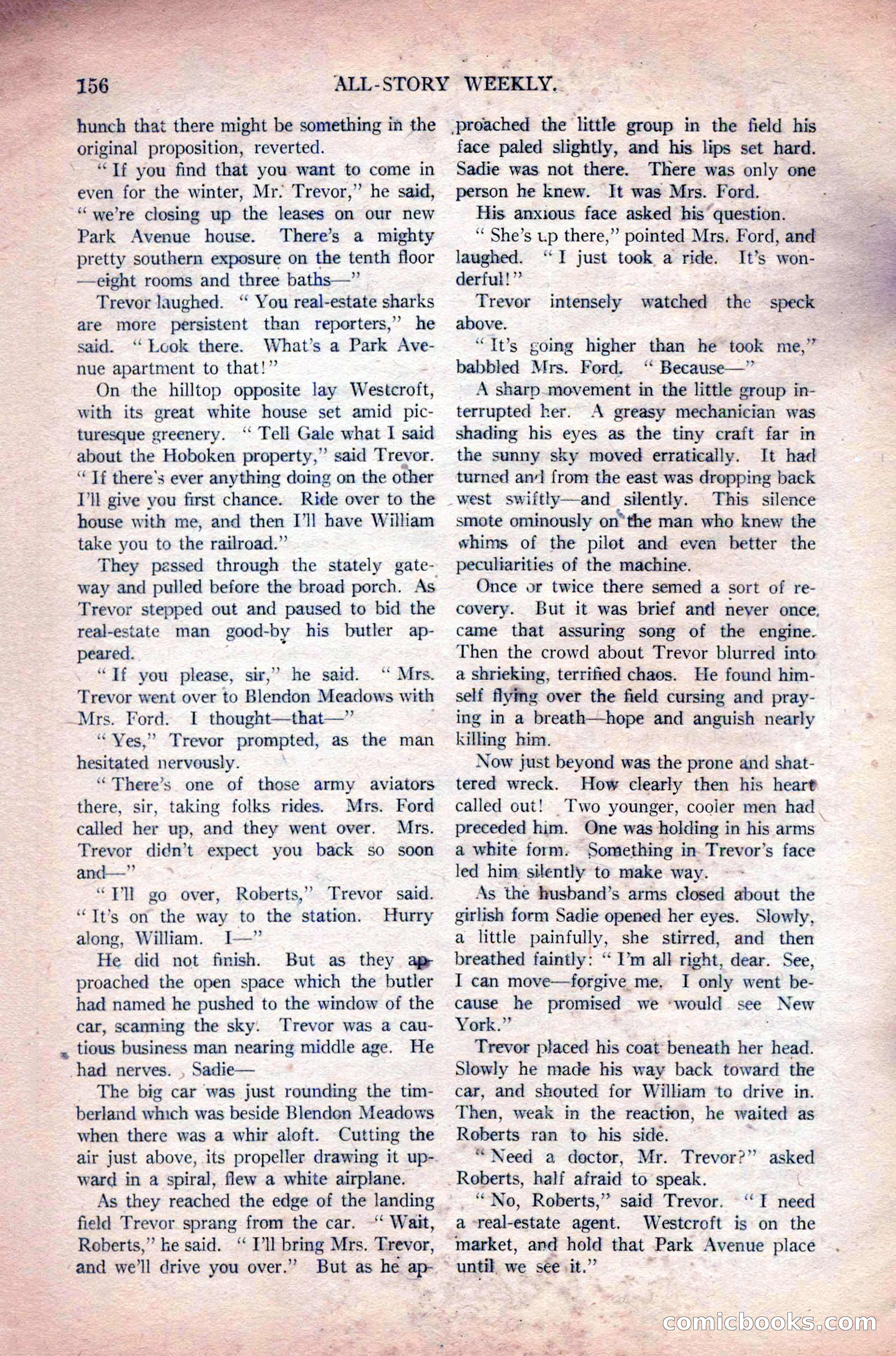 All-Story Weekly, Vol. 108 No. 1 — page 166 of 180