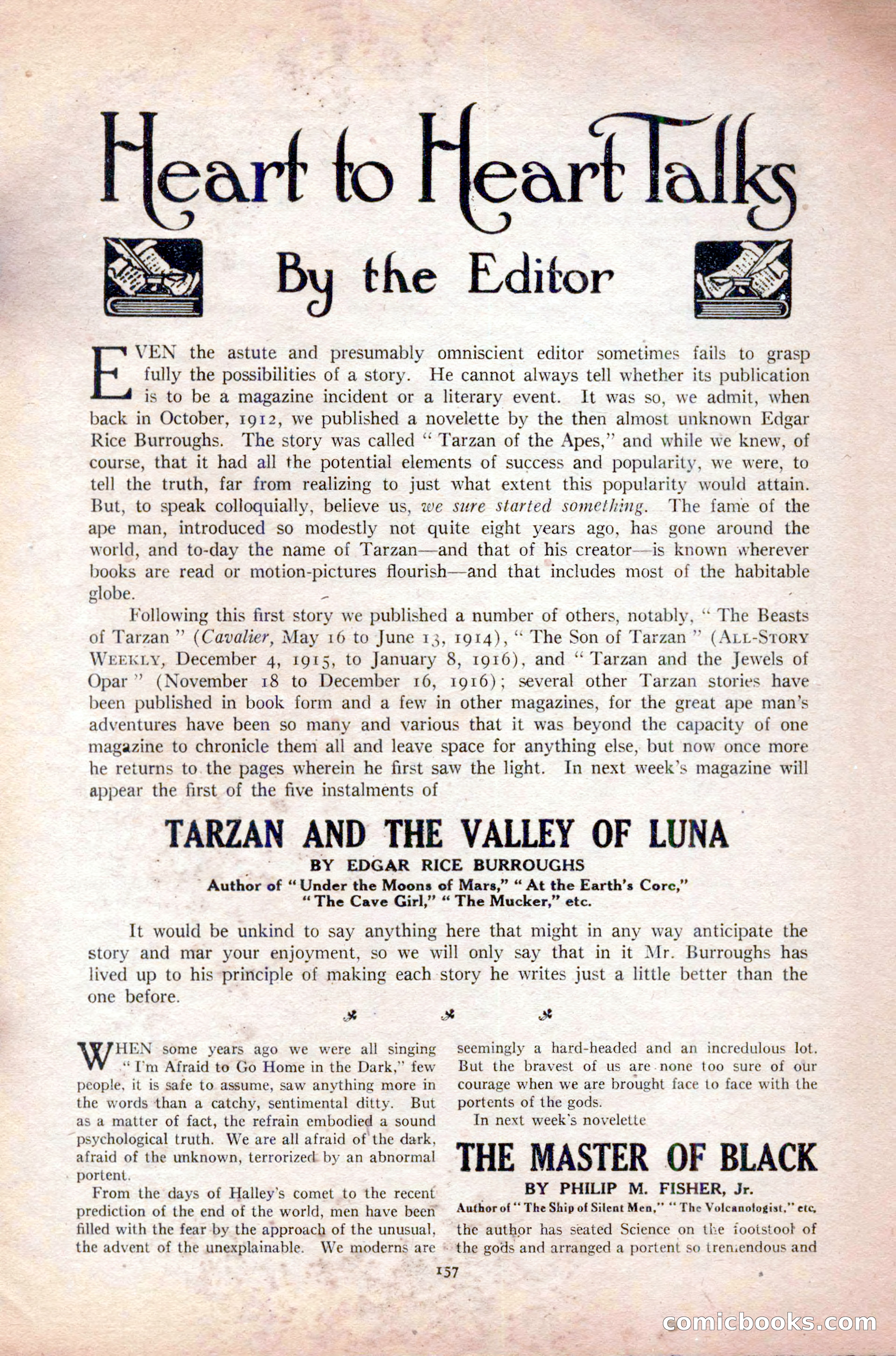 All-Story Weekly, Vol. 108 No. 1 — page 167 of 180
