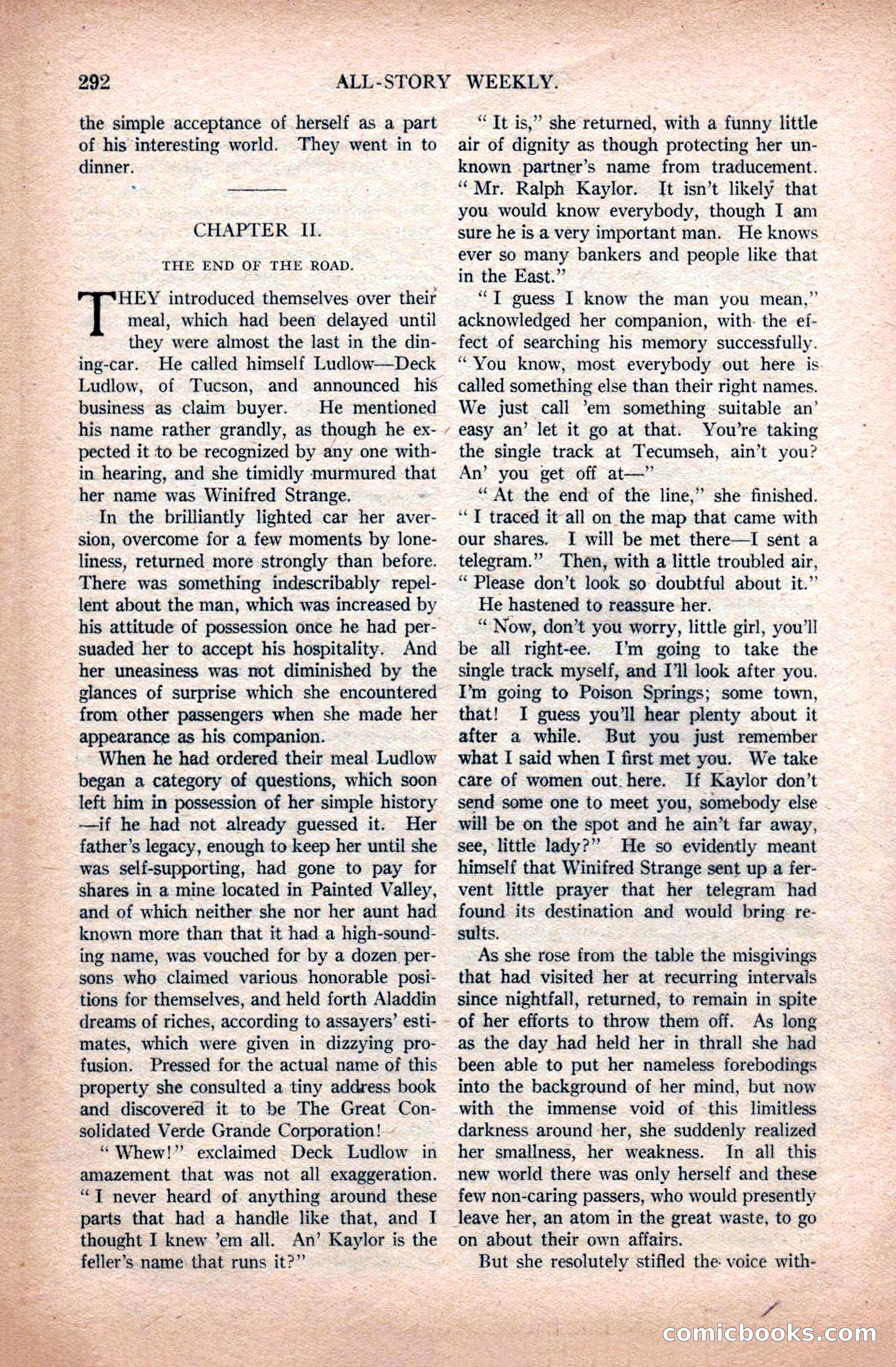All-Story Weekly, April 24, 1920 — page 14 of 158
