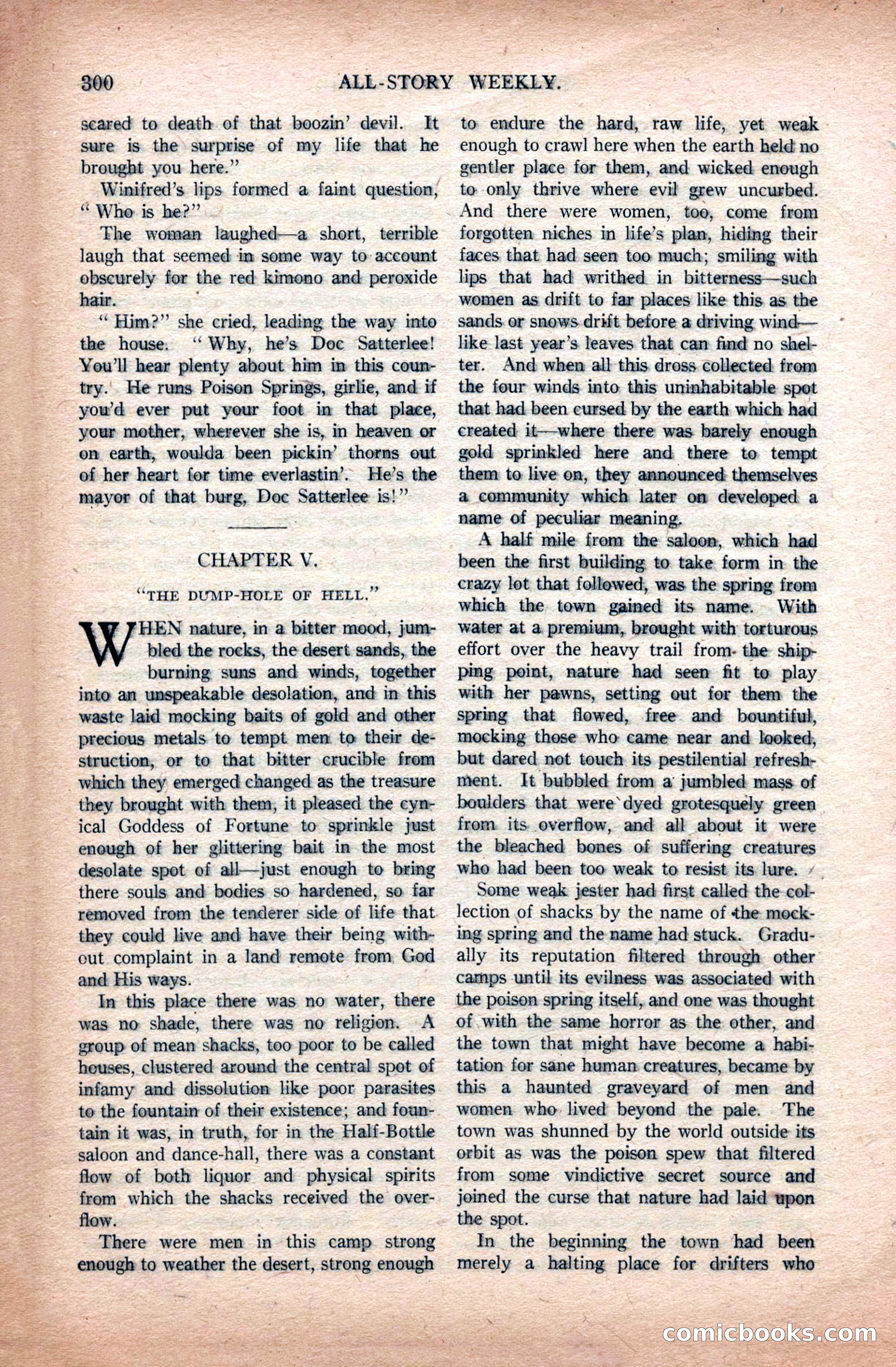All-Story Weekly, April 24, 1920 — page 22 of 158