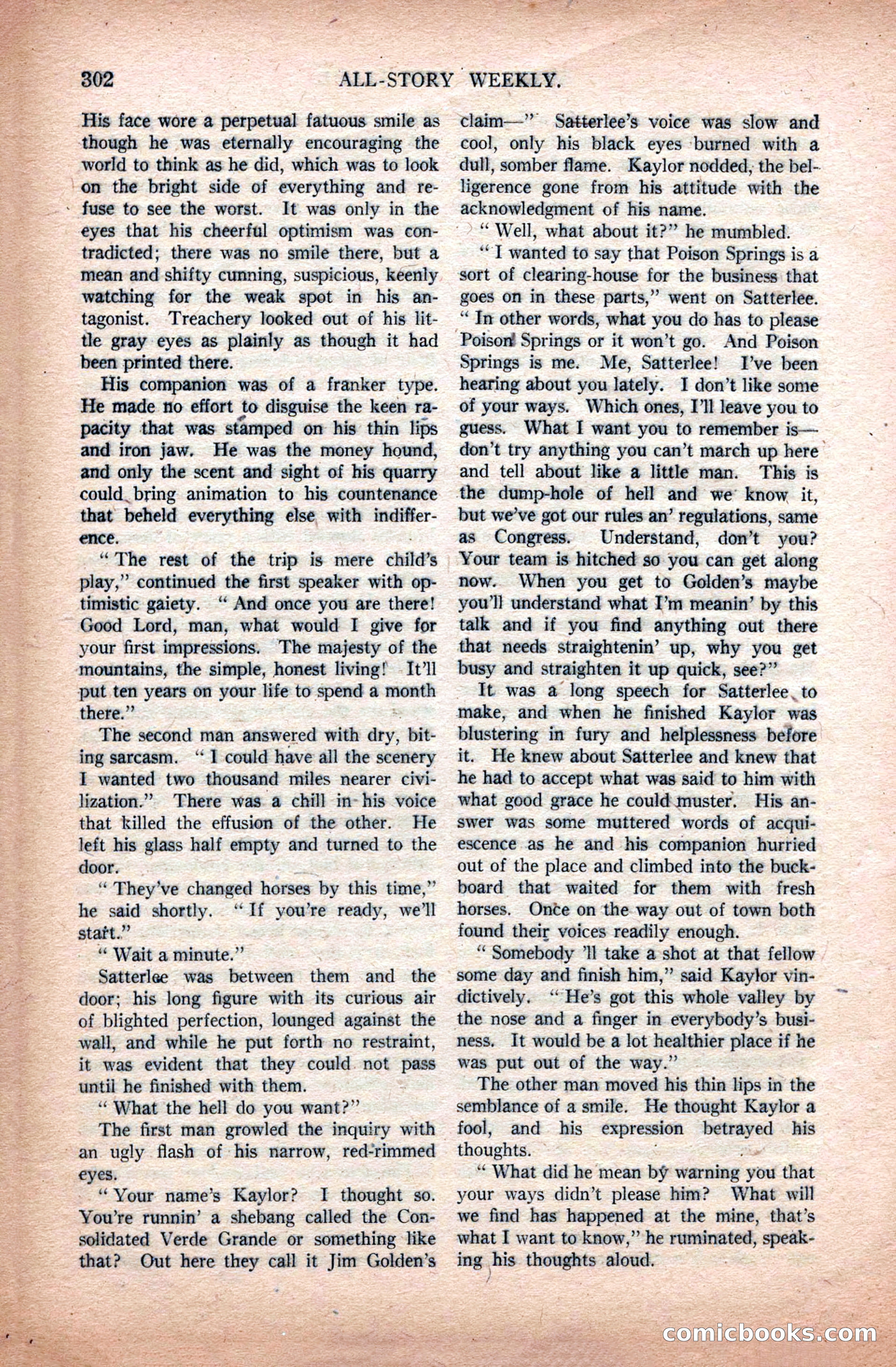 All-Story Weekly, April 24, 1920 — page 24 of 158