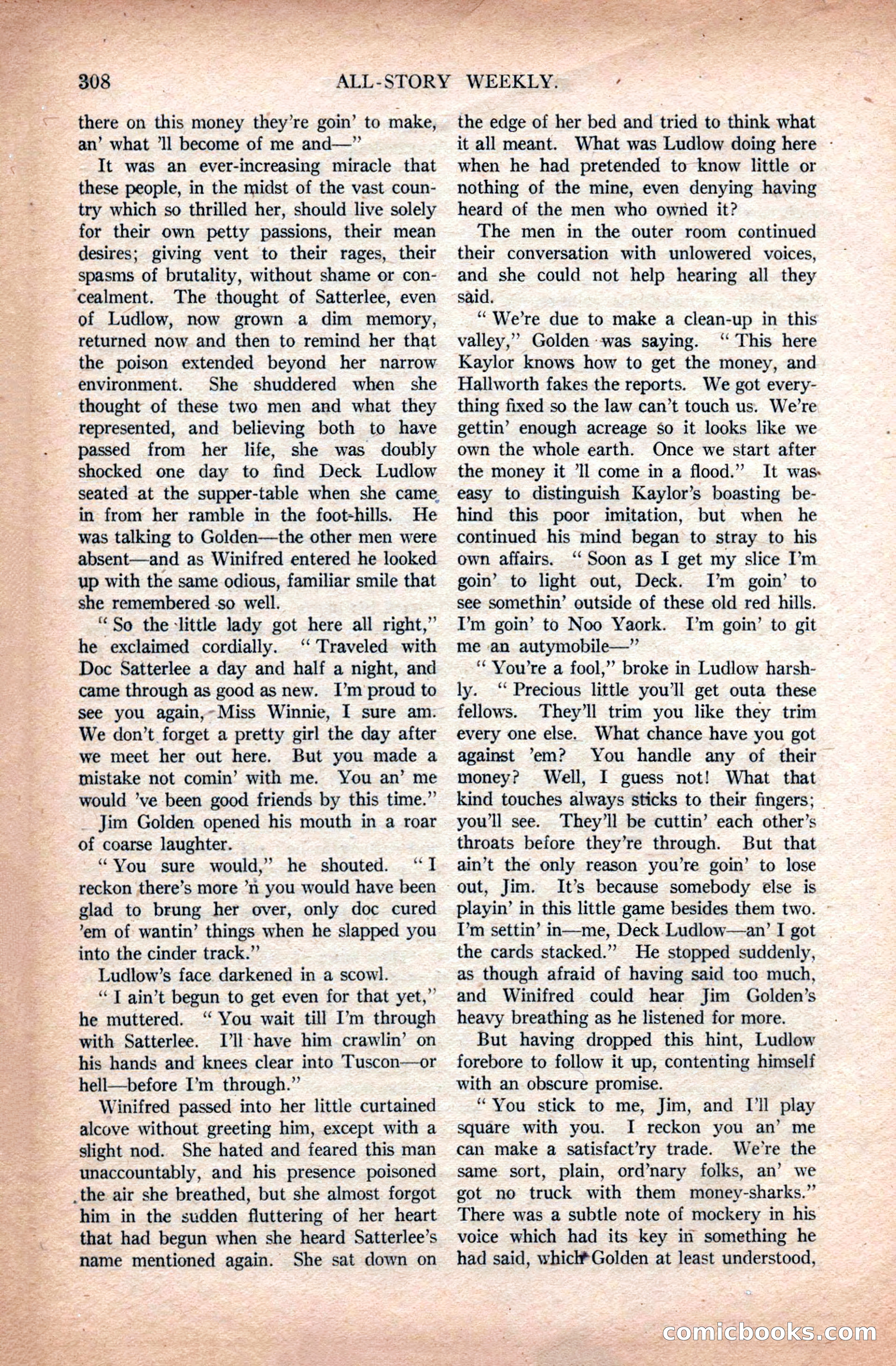 All-Story Weekly, April 24, 1920 — page 30 of 158