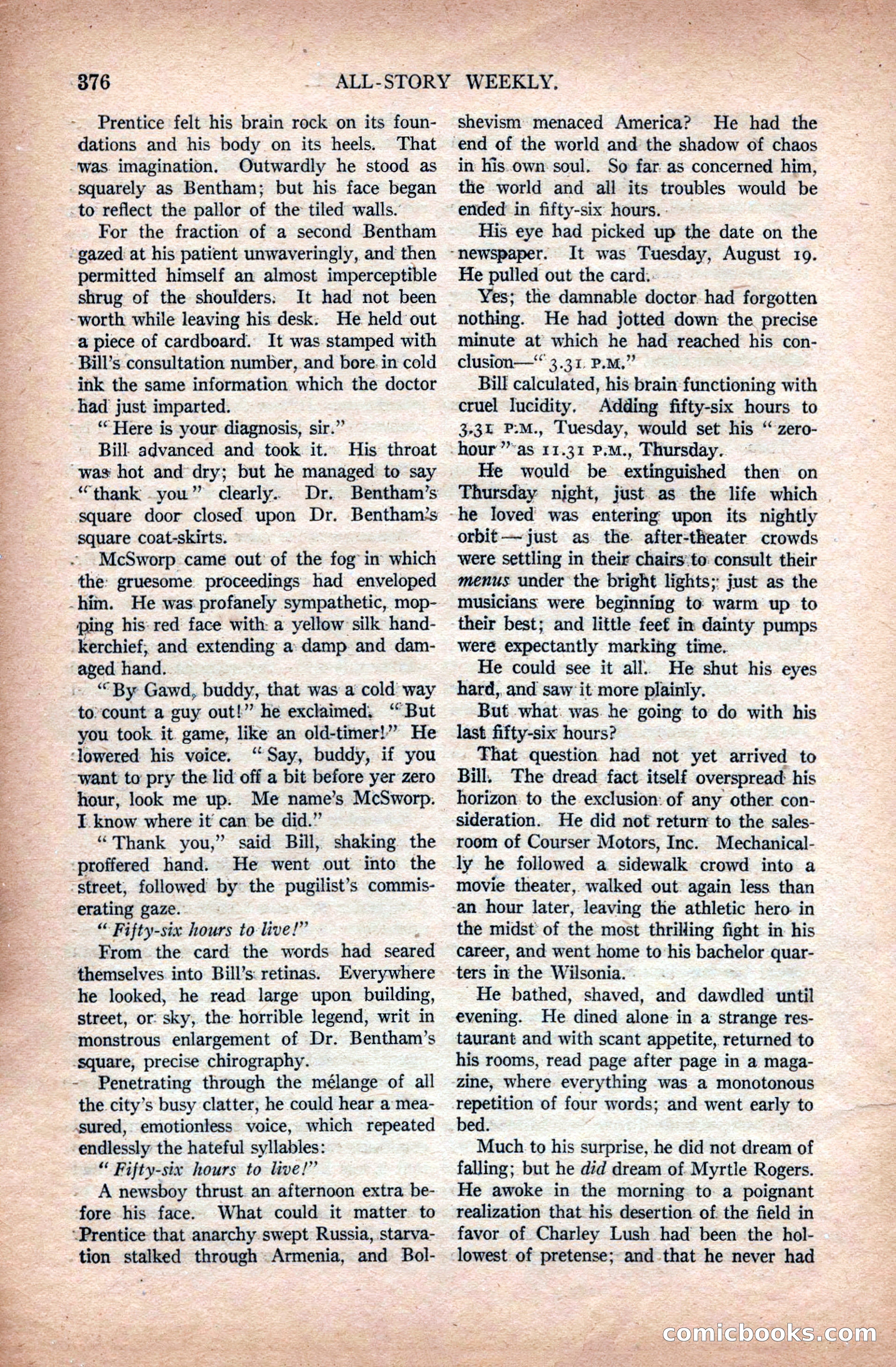 All-Story Weekly, April 24, 1920 — page 98 of 158