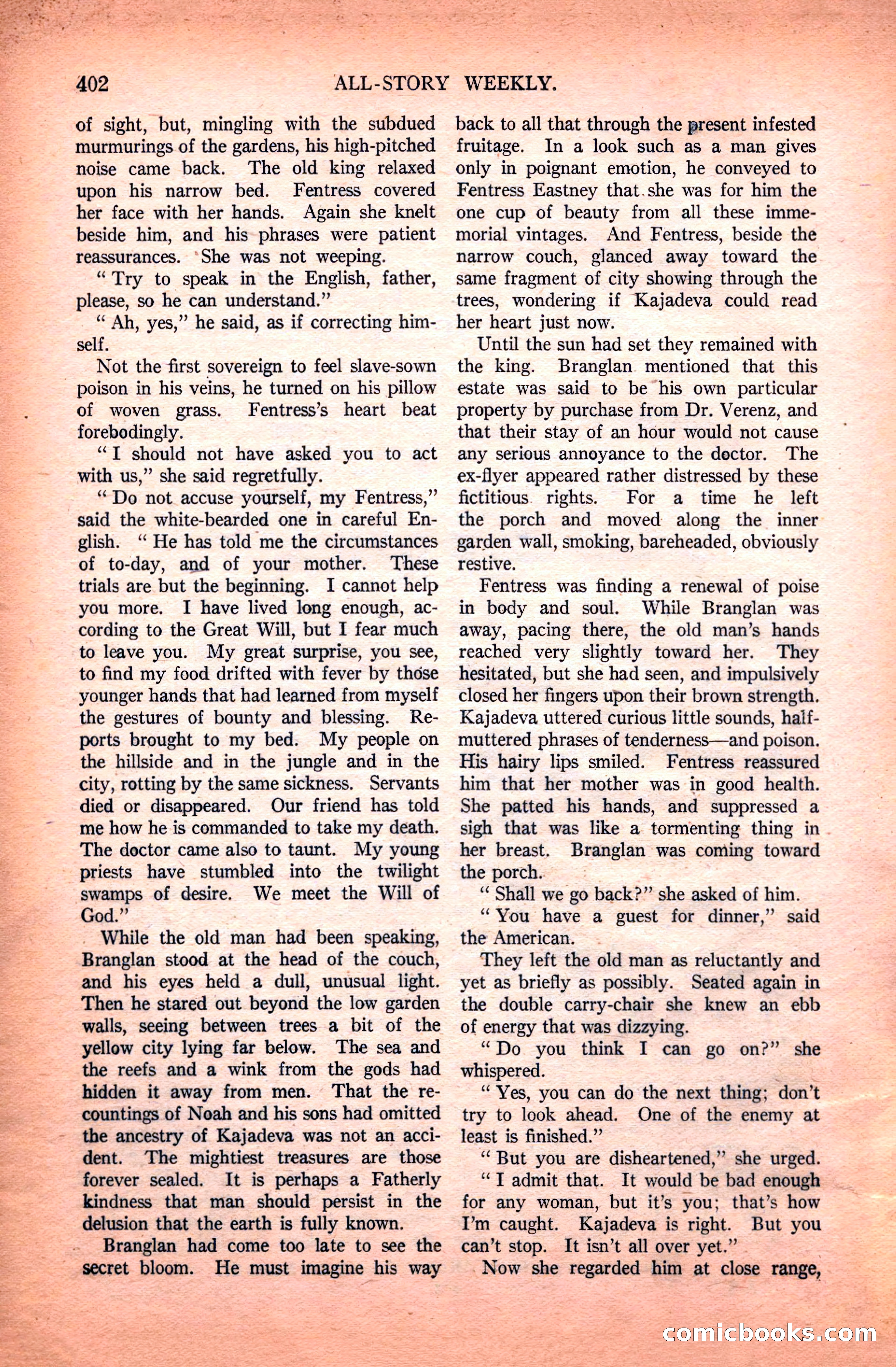 All-Story Weekly, April 24, 1920 — page 124 of 158