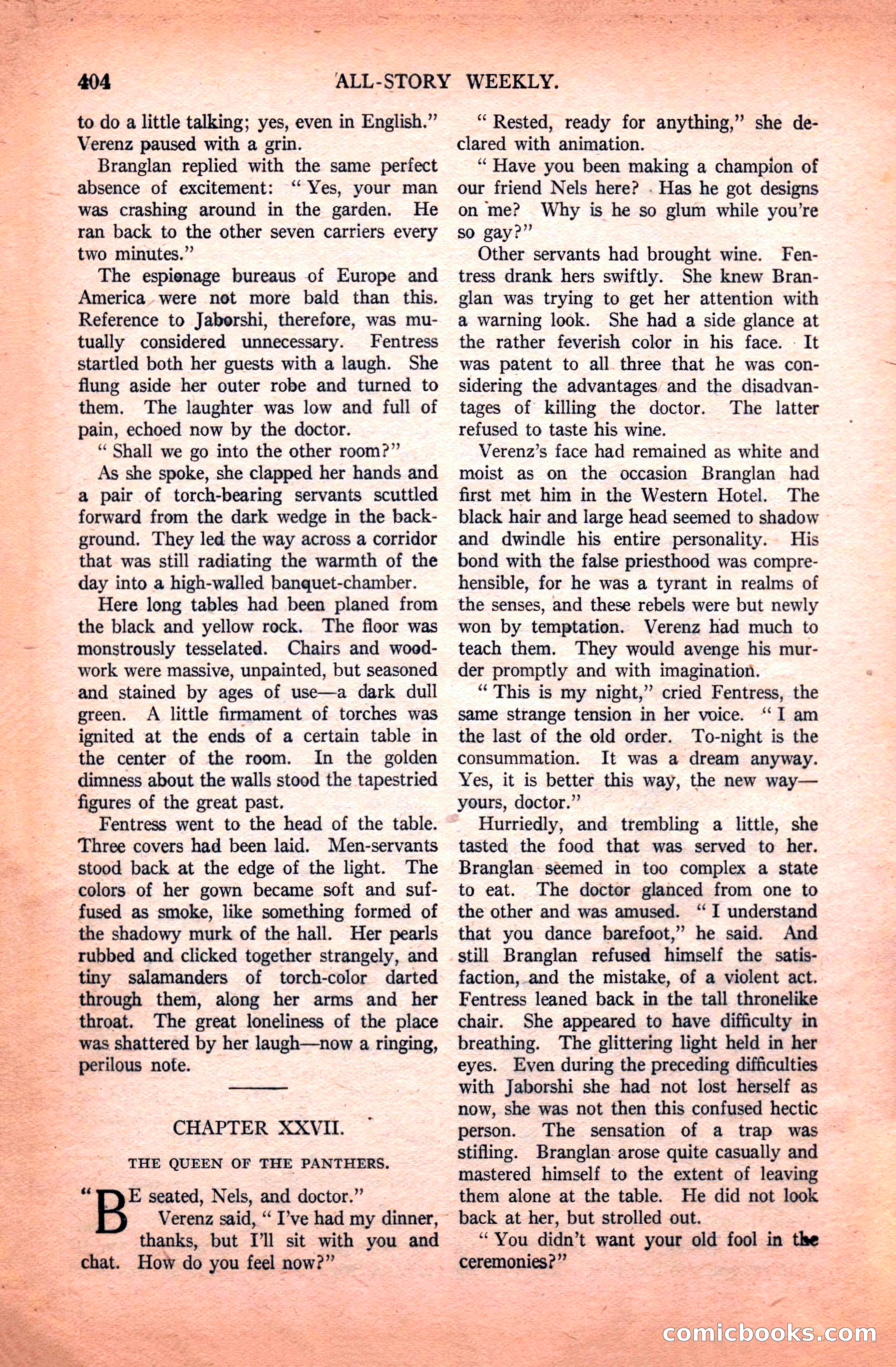 All-Story Weekly, April 24, 1920 — page 126 of 158