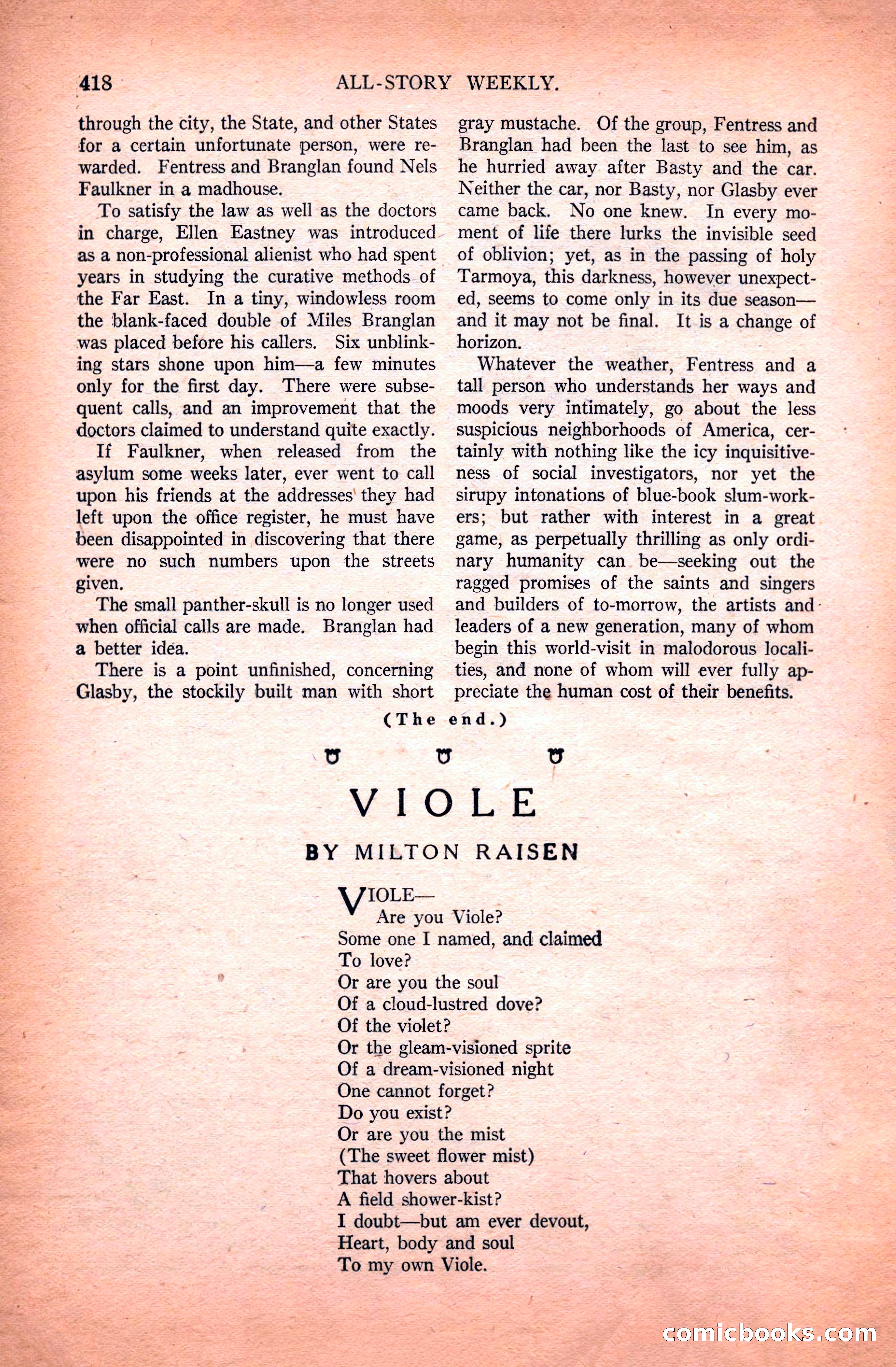 All-Story Weekly, April 24, 1920 — page 140 of 158