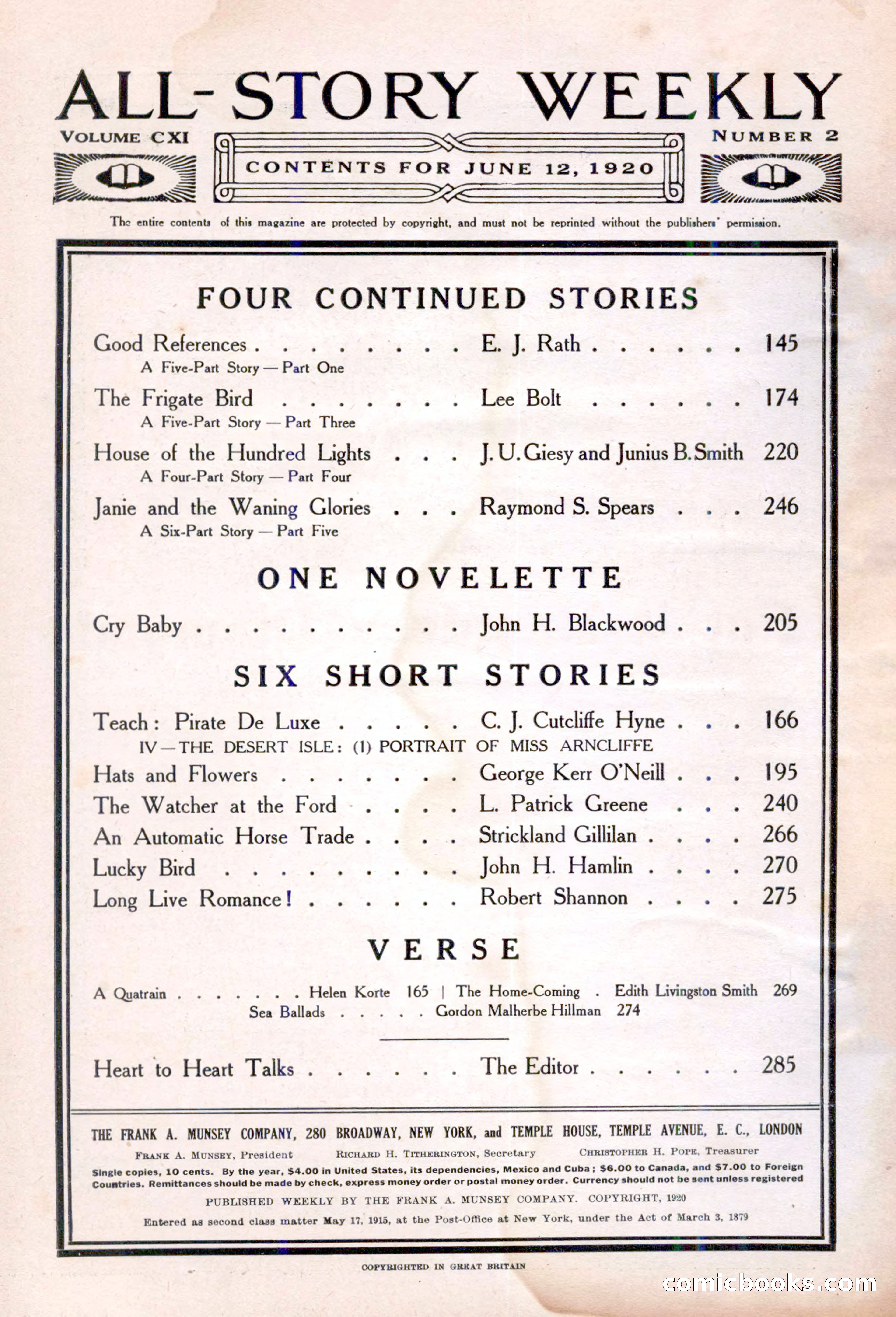 All-Story Weekly, Vol. 111, No. 2 — page 4 of 164