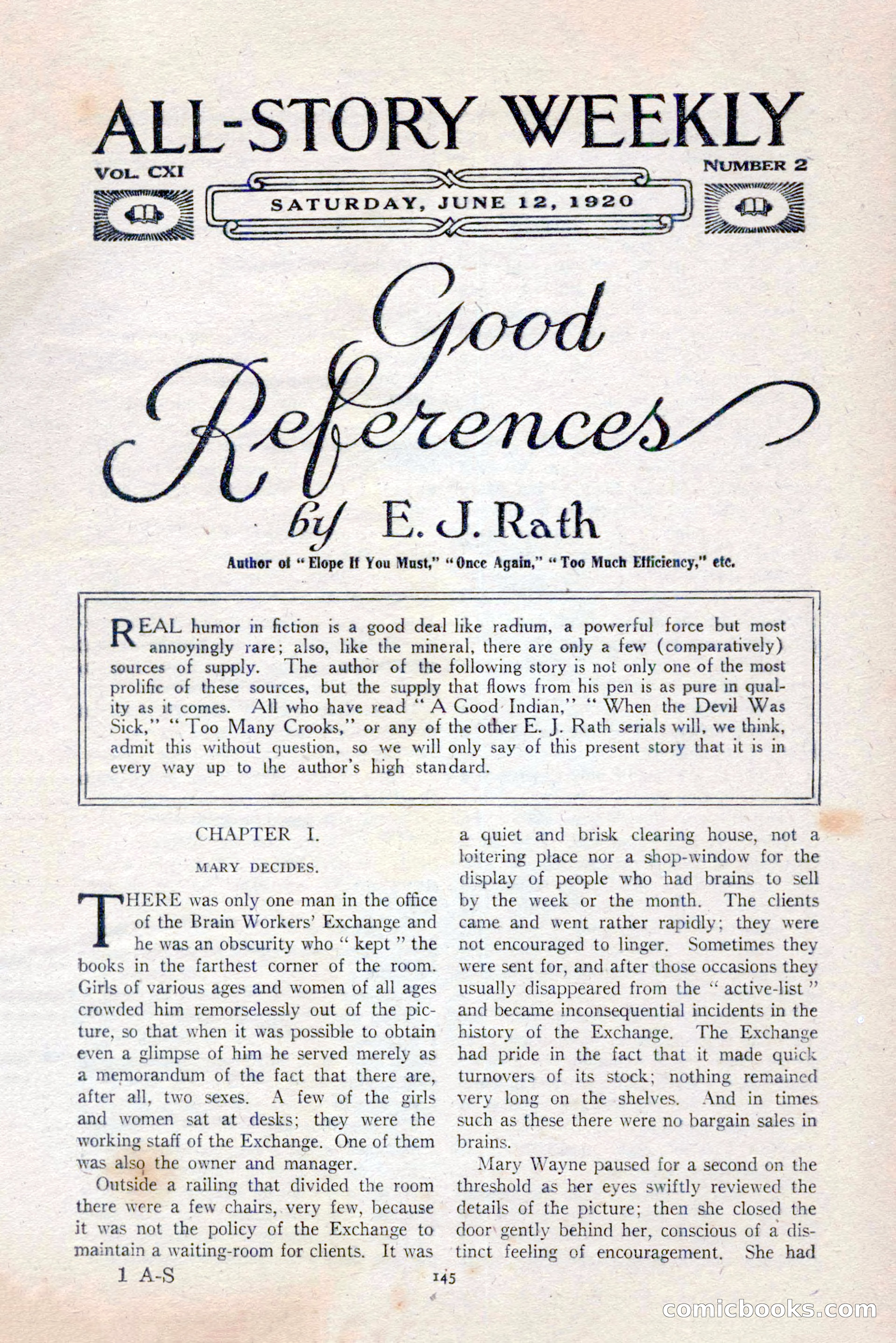 All-Story Weekly, Vol. 111, No. 2 — page 11 of 164