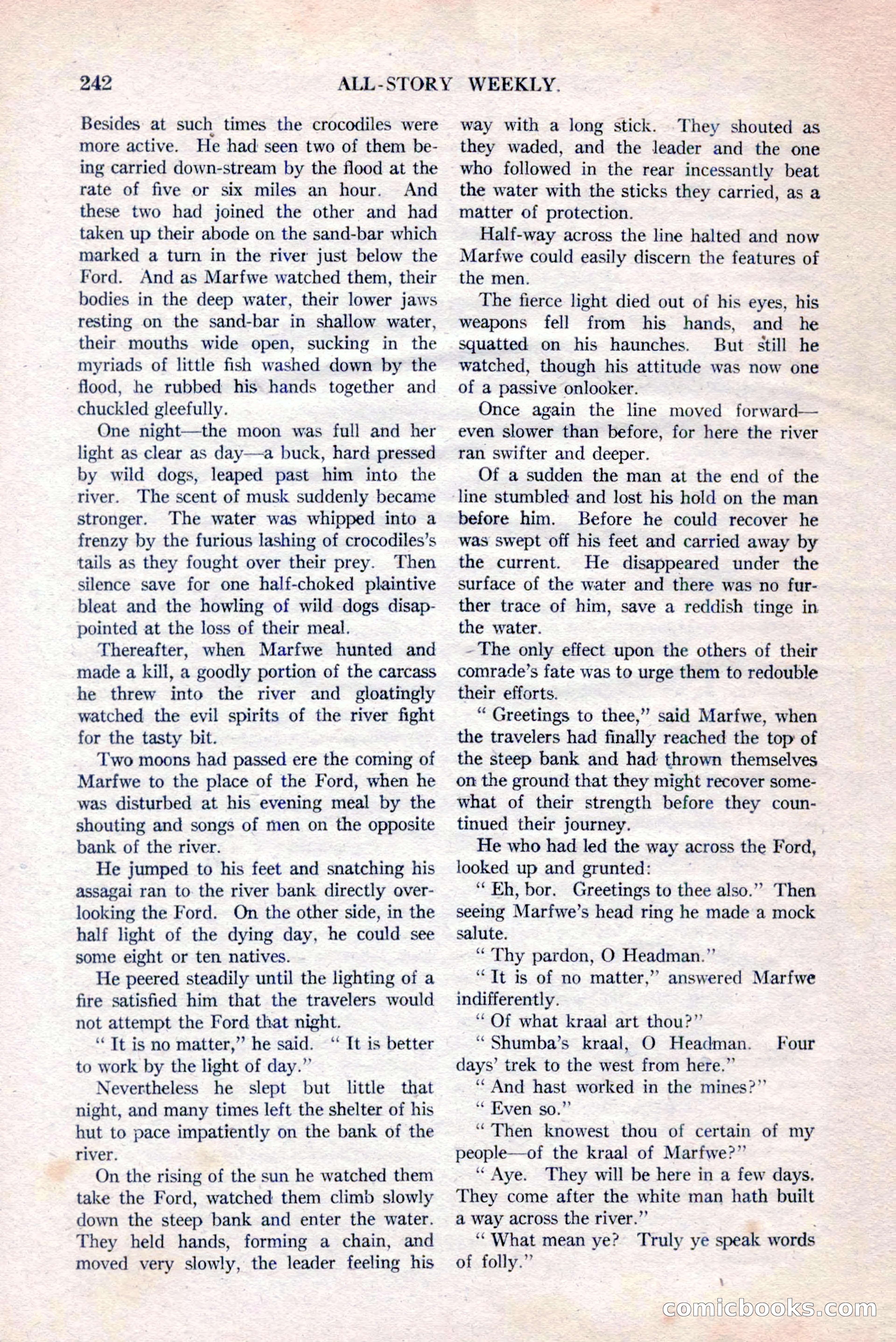 All-Story Weekly, Vol. 111, No. 2 — page 108 of 164