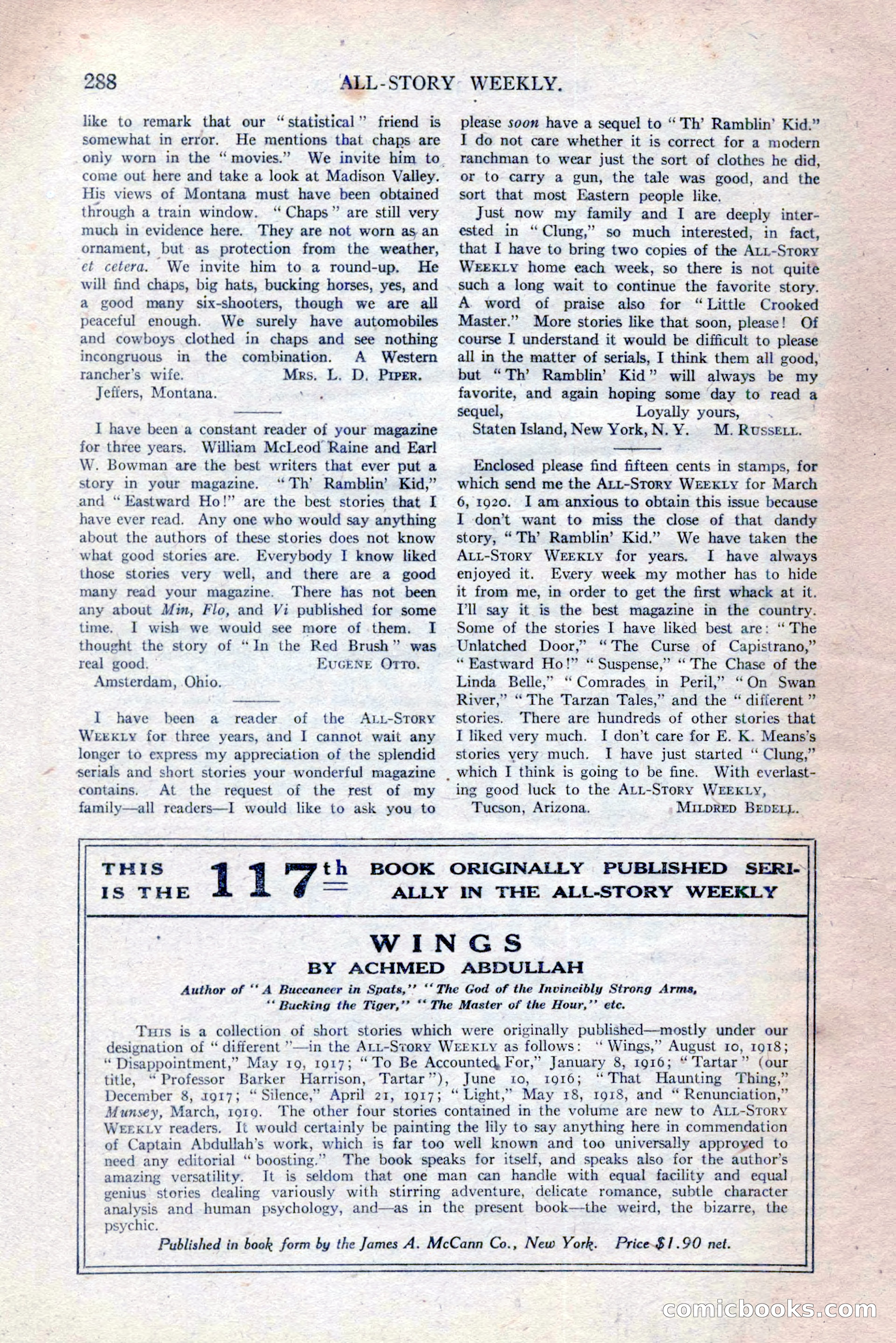 All-Story Weekly, Vol. 111, No. 2 — page 154 of 164