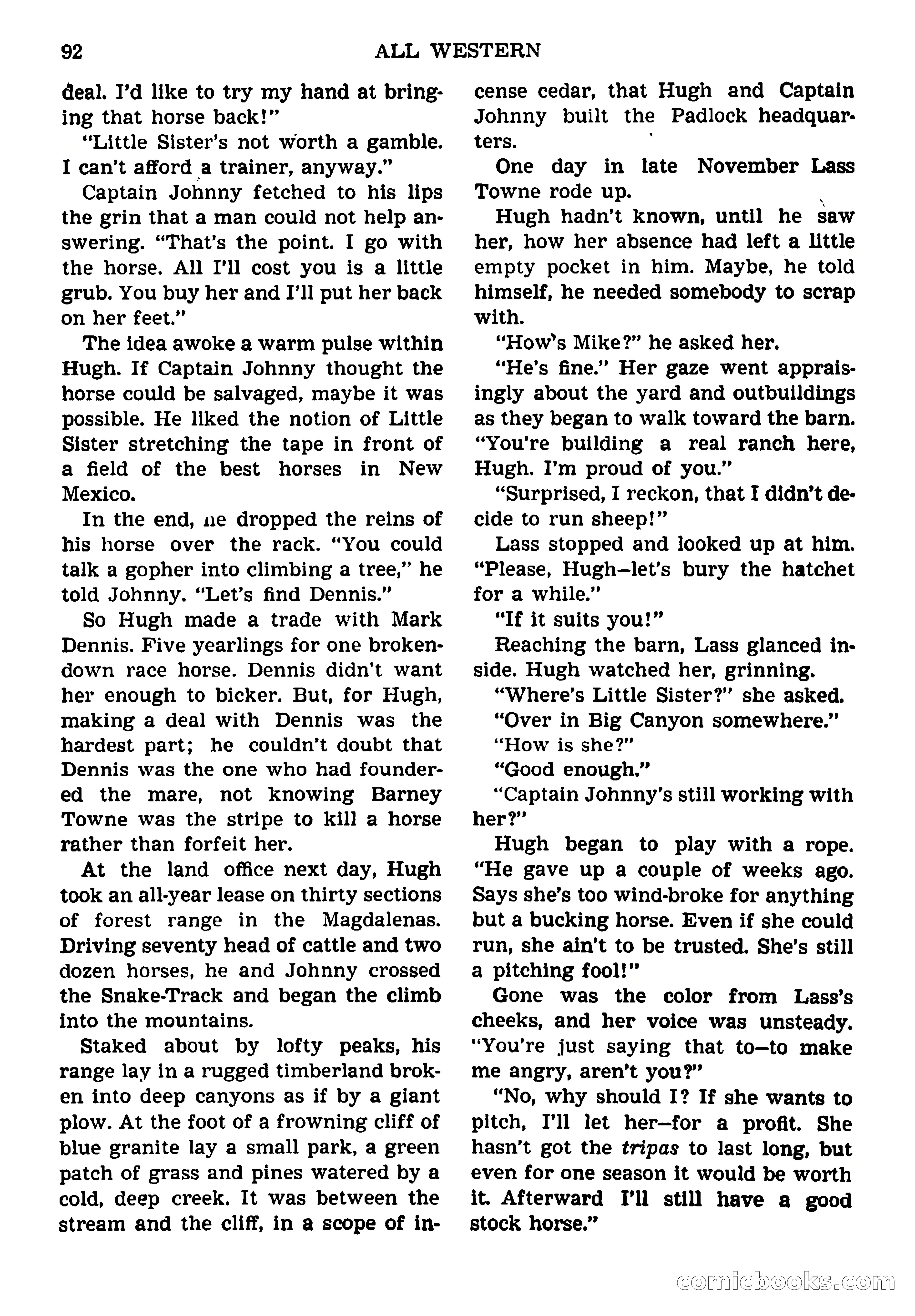 All Western Magazine Cover — page 94 of 164
