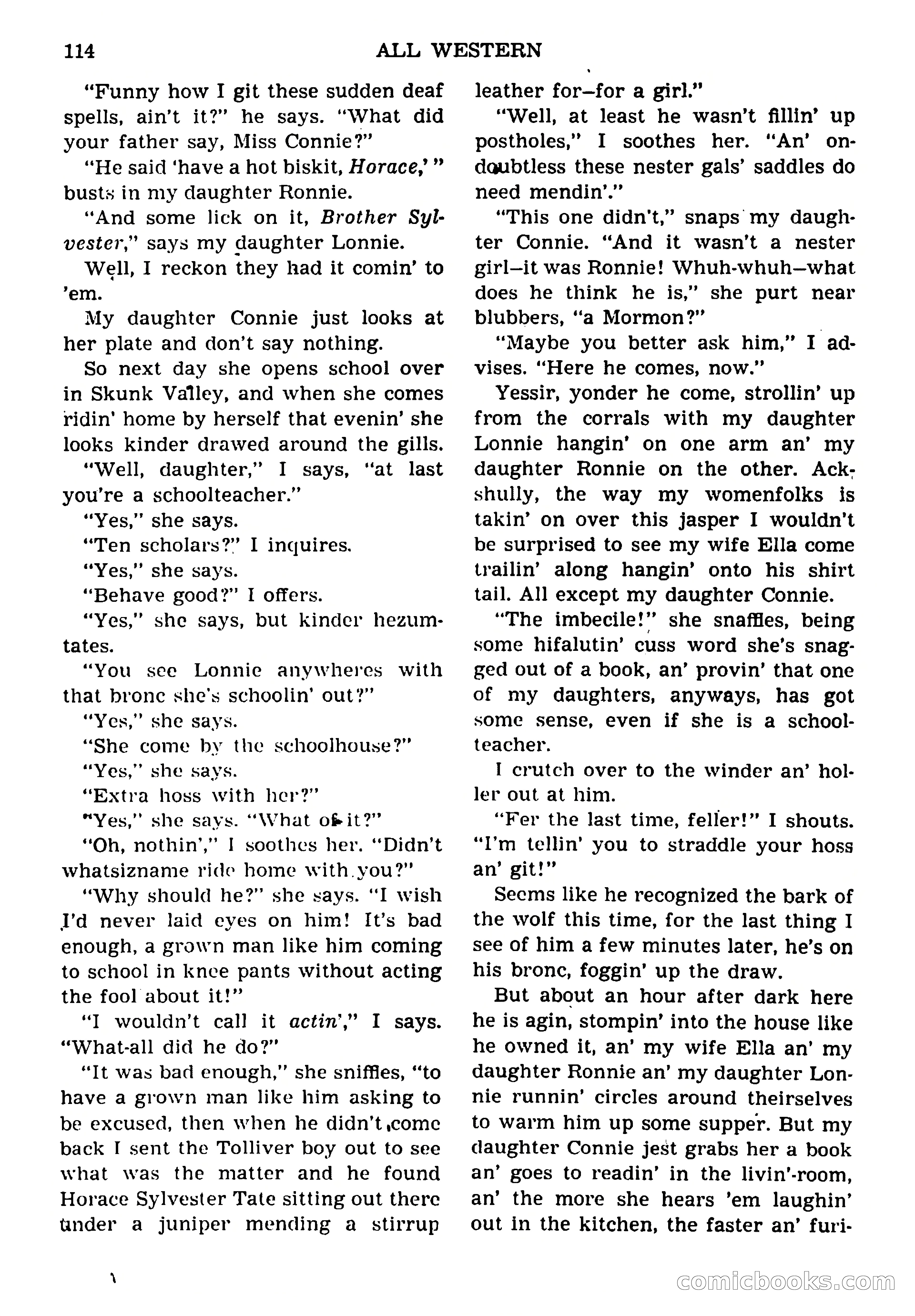 All Western Magazine Cover — page 116 of 164