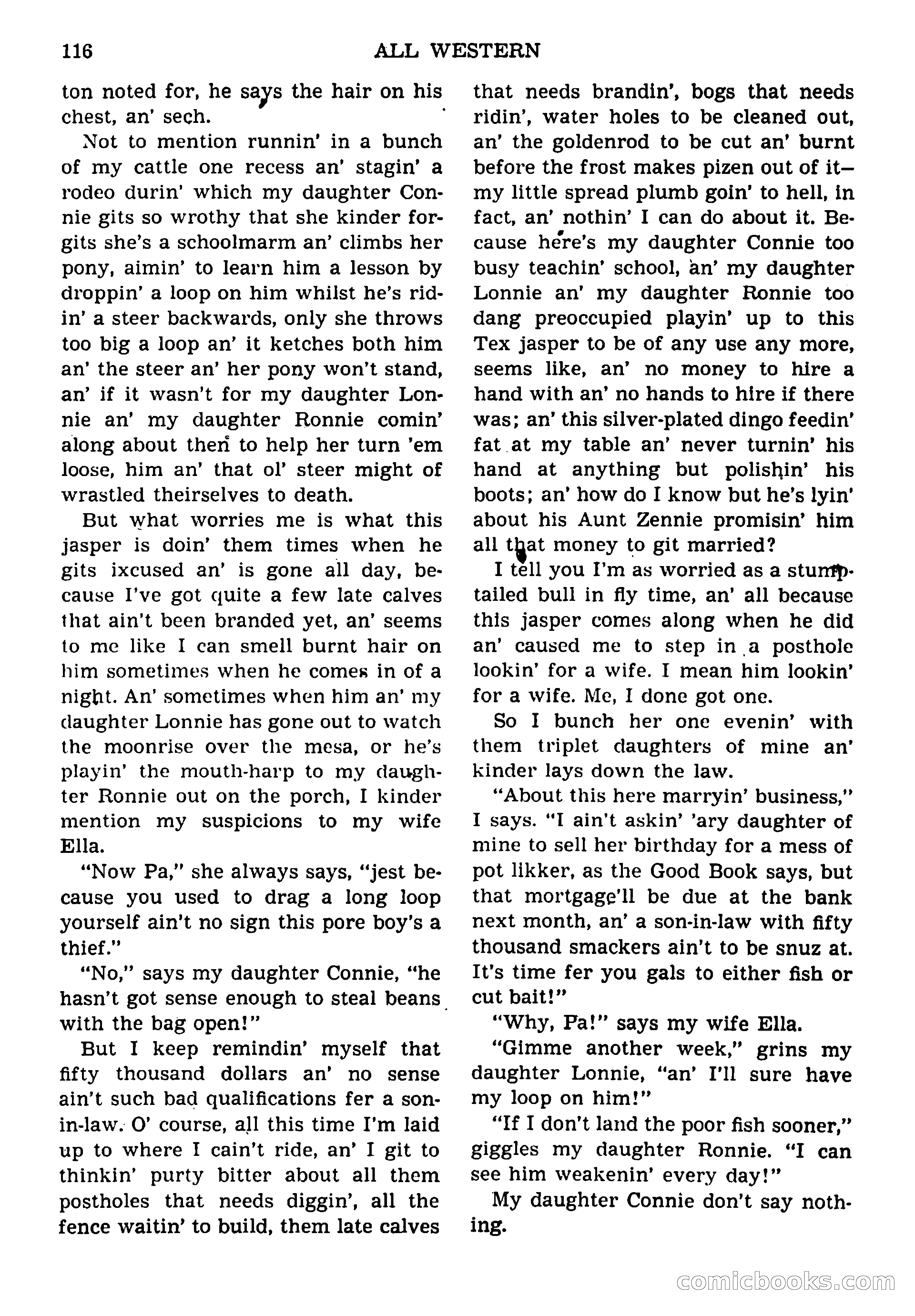All Western Magazine Cover — page 118 of 164