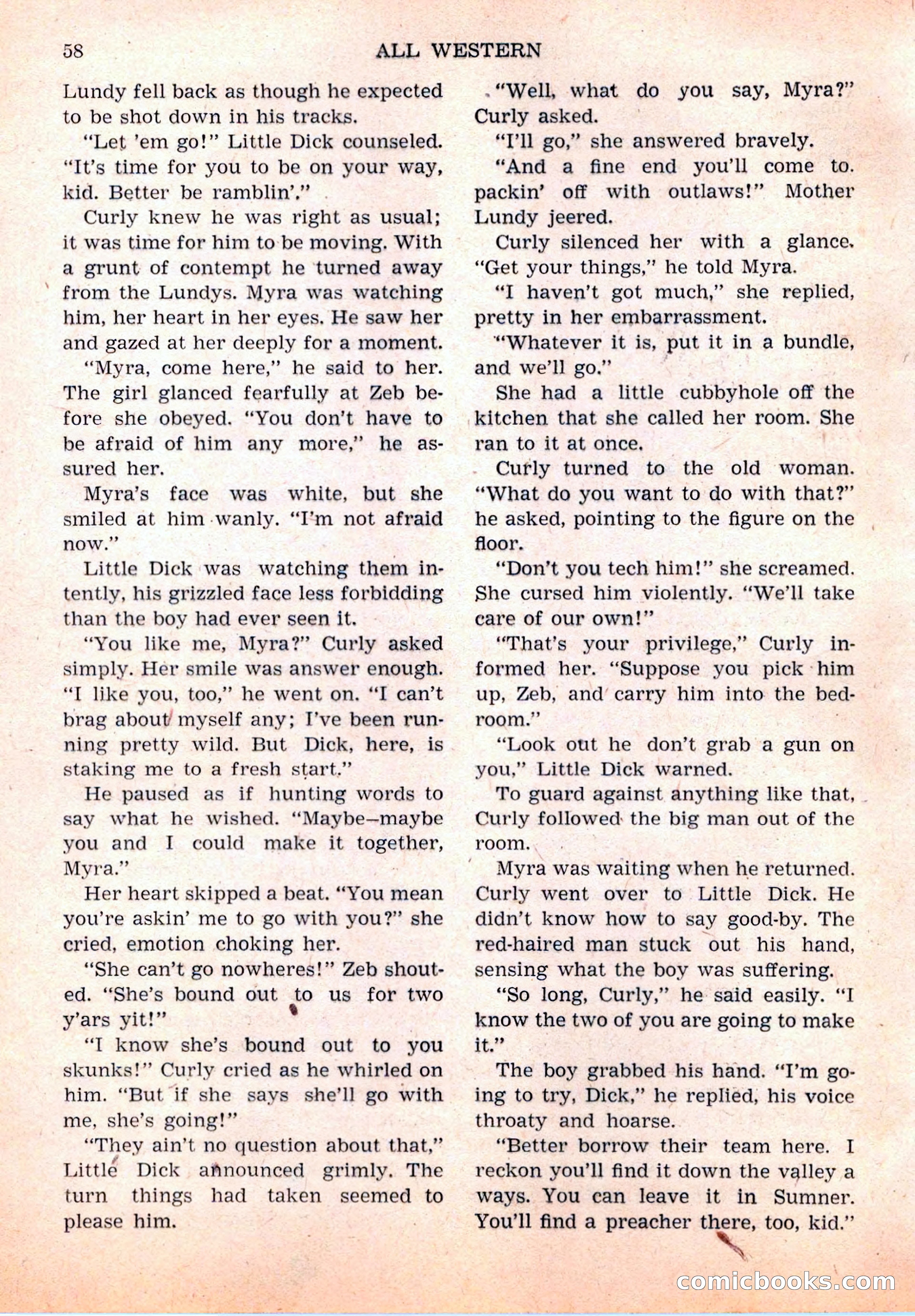 All Western, Vol. 1, No. 4 — page 60 of 164