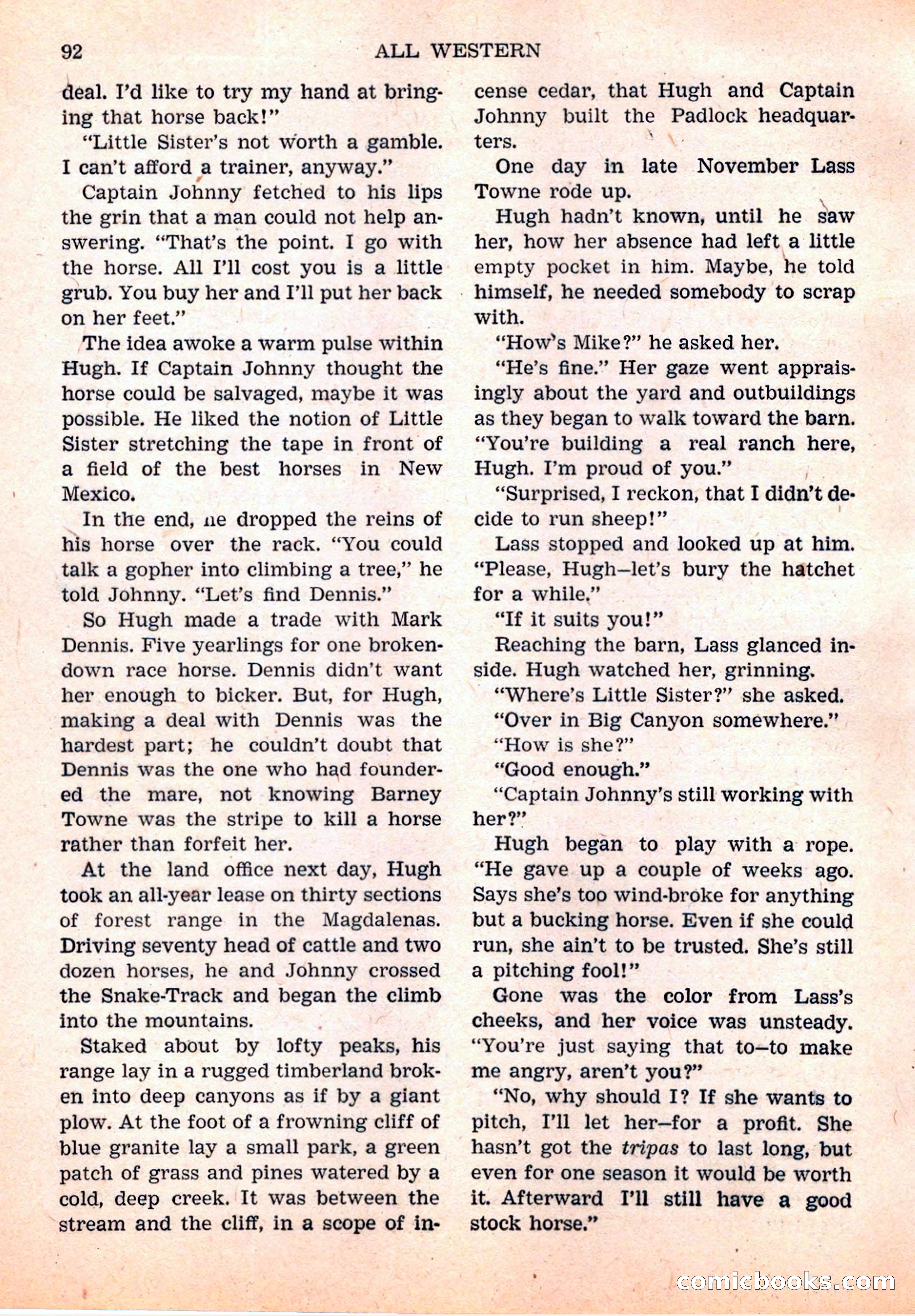 All Western, Vol. 1, No. 4 — page 94 of 164