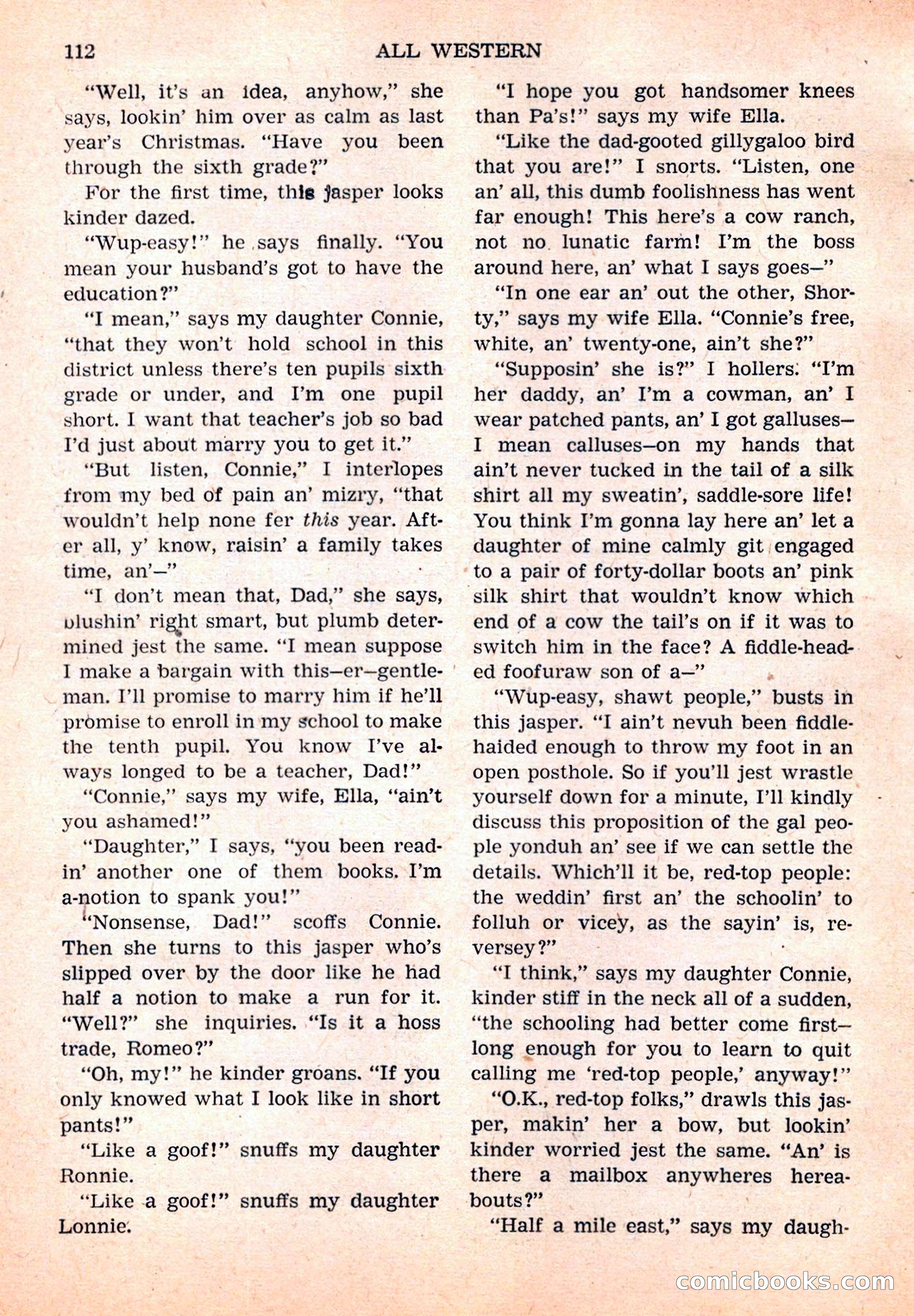 All Western, Vol. 1, No. 4 — page 114 of 164