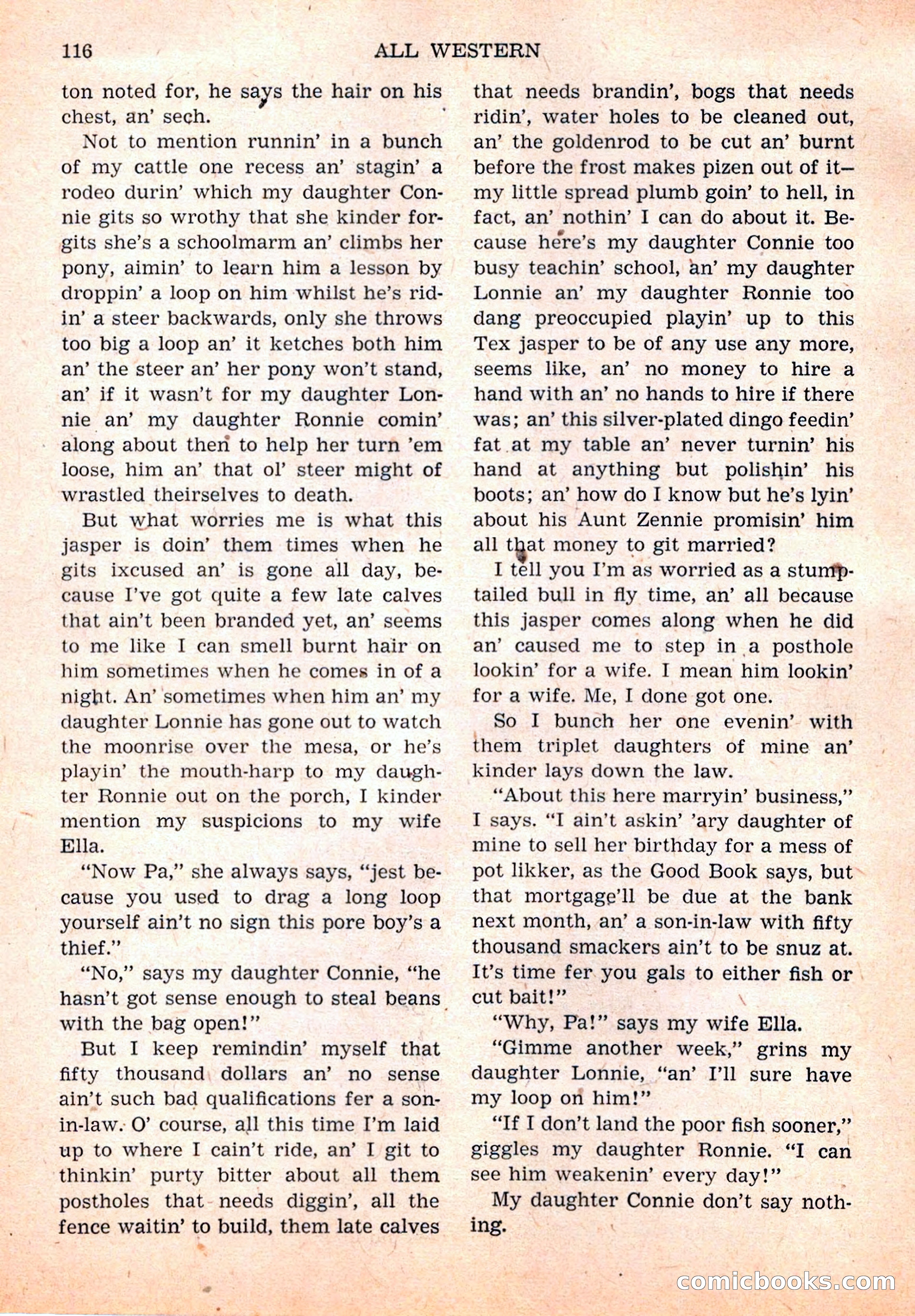 All Western, Vol. 1, No. 4 — page 118 of 164