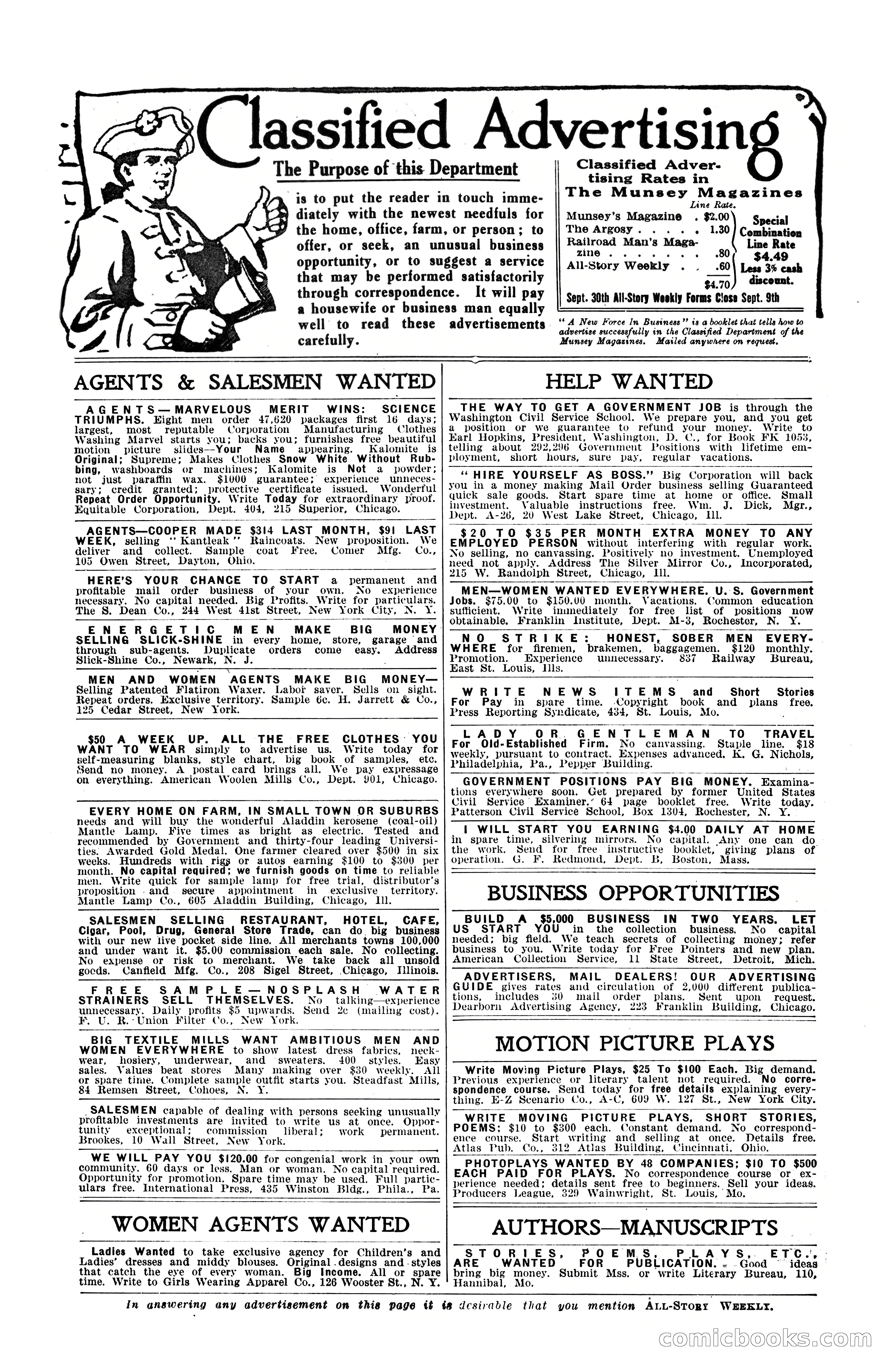 All-Story Weekly, September 2, 1916 — page 6 of 208