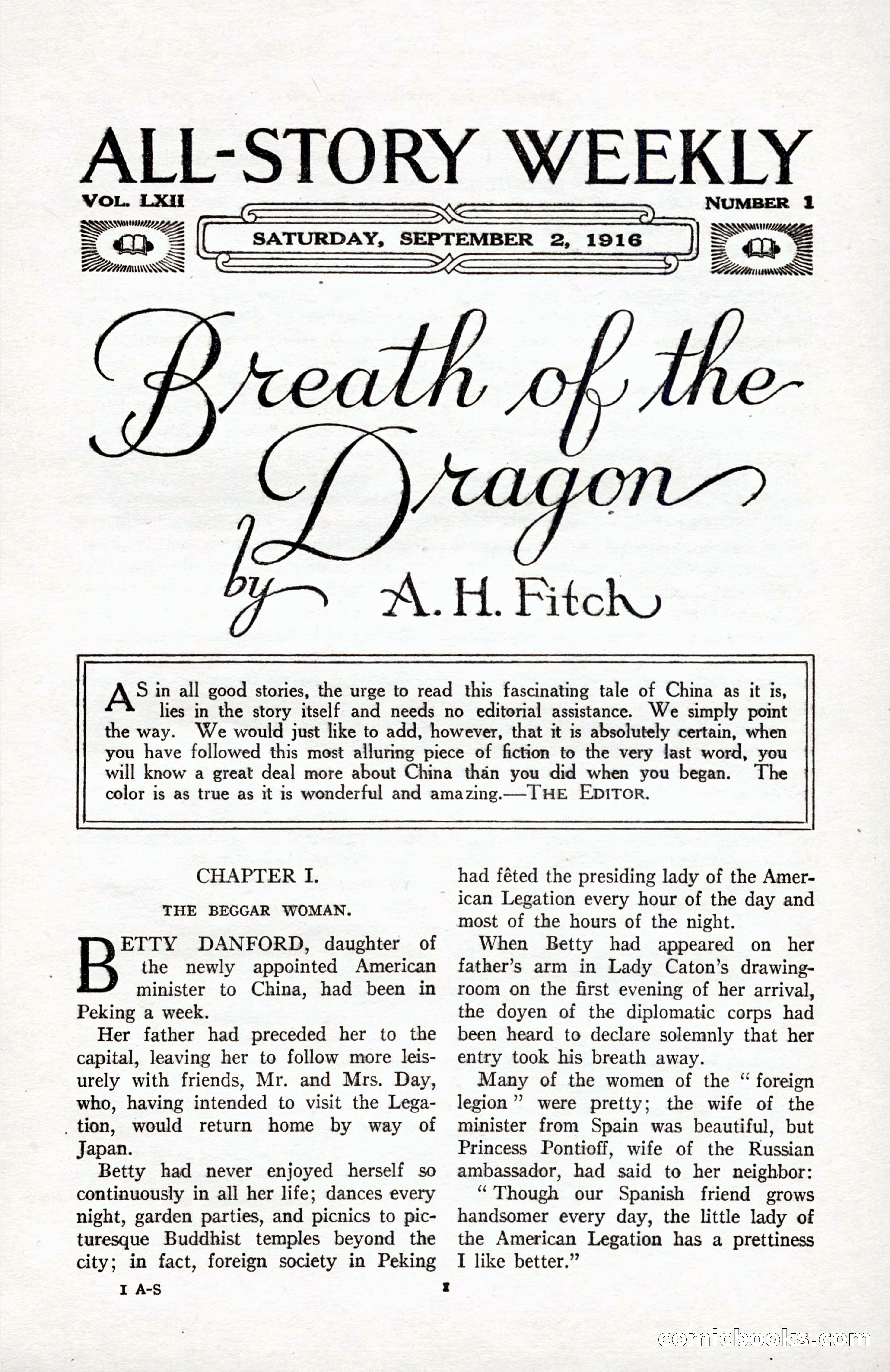 All-Story Weekly, September 2, 1916 — page 11 of 208