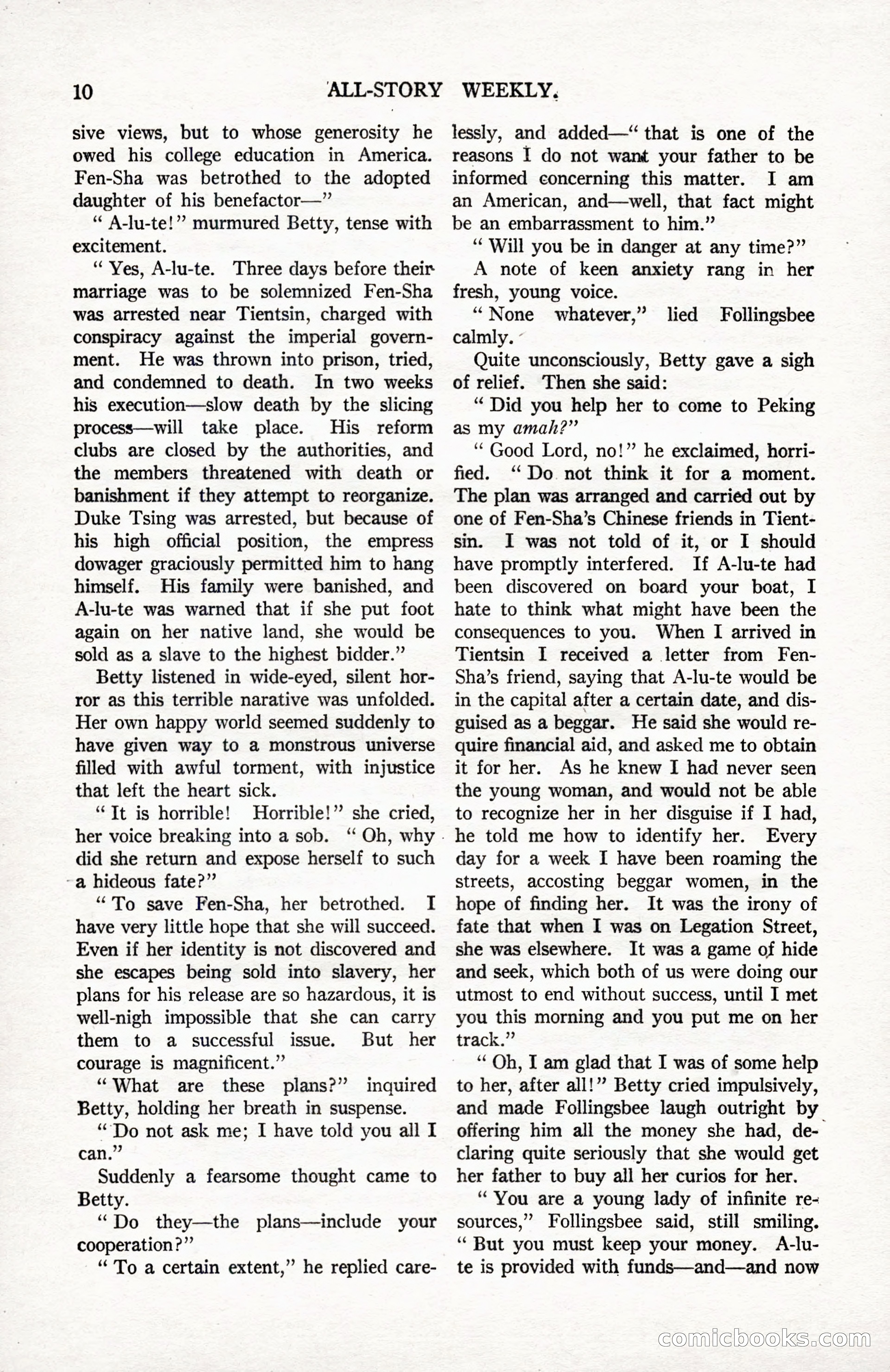 All-Story Weekly, September 2, 1916 — page 20 of 208