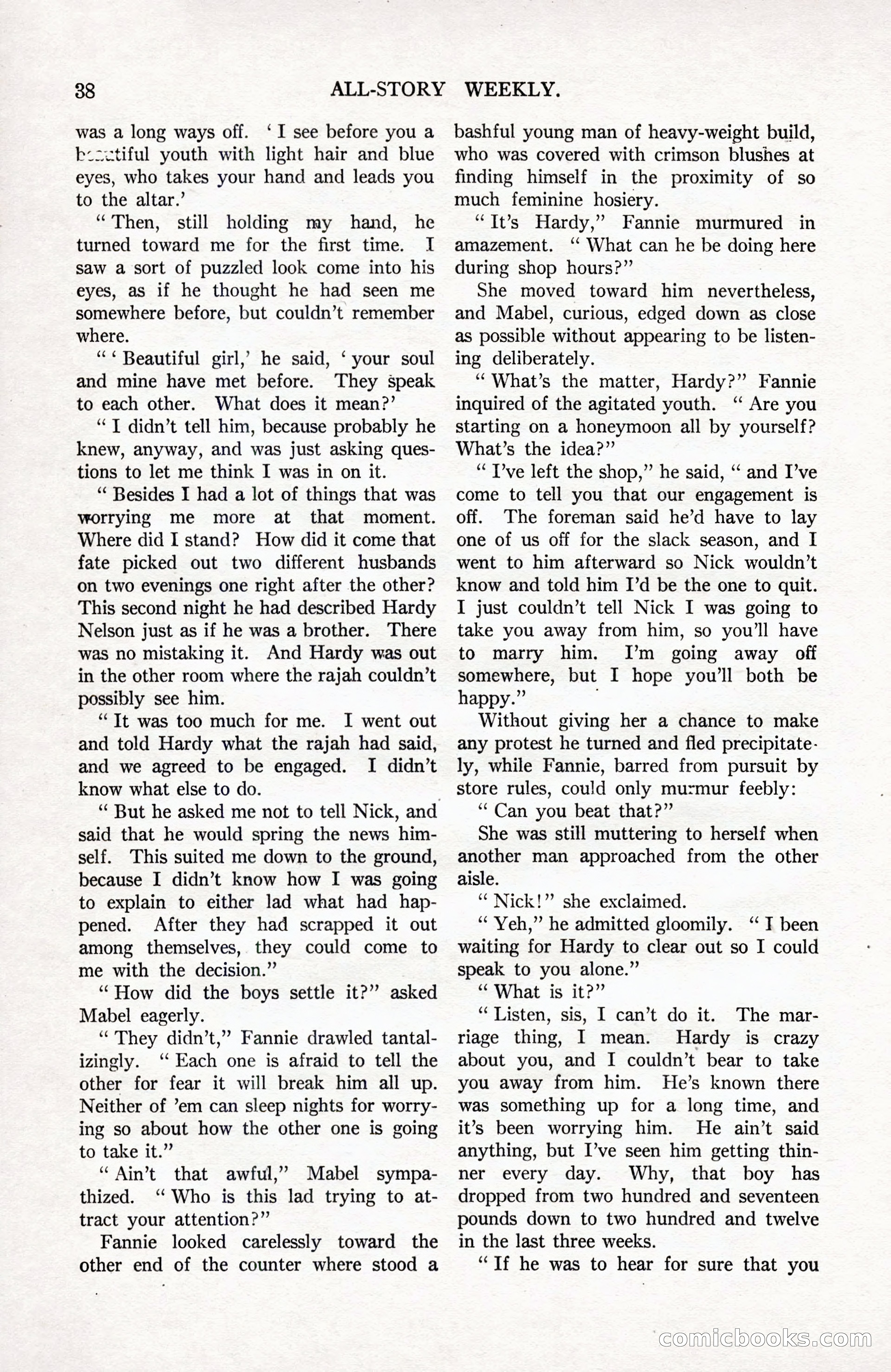 All-Story Weekly, September 2, 1916 — page 48 of 208