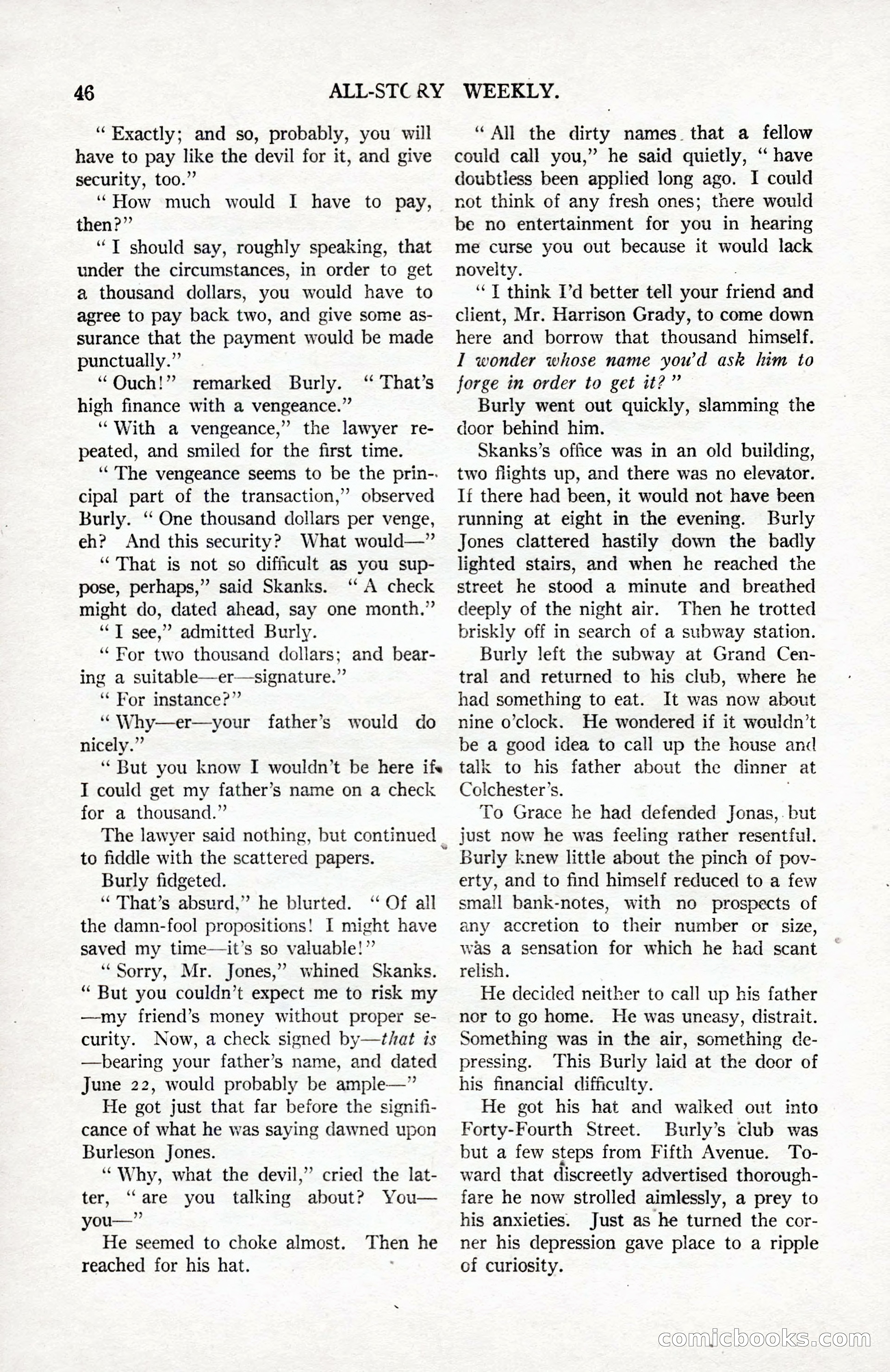 All-Story Weekly, September 2, 1916 — page 56 of 208
