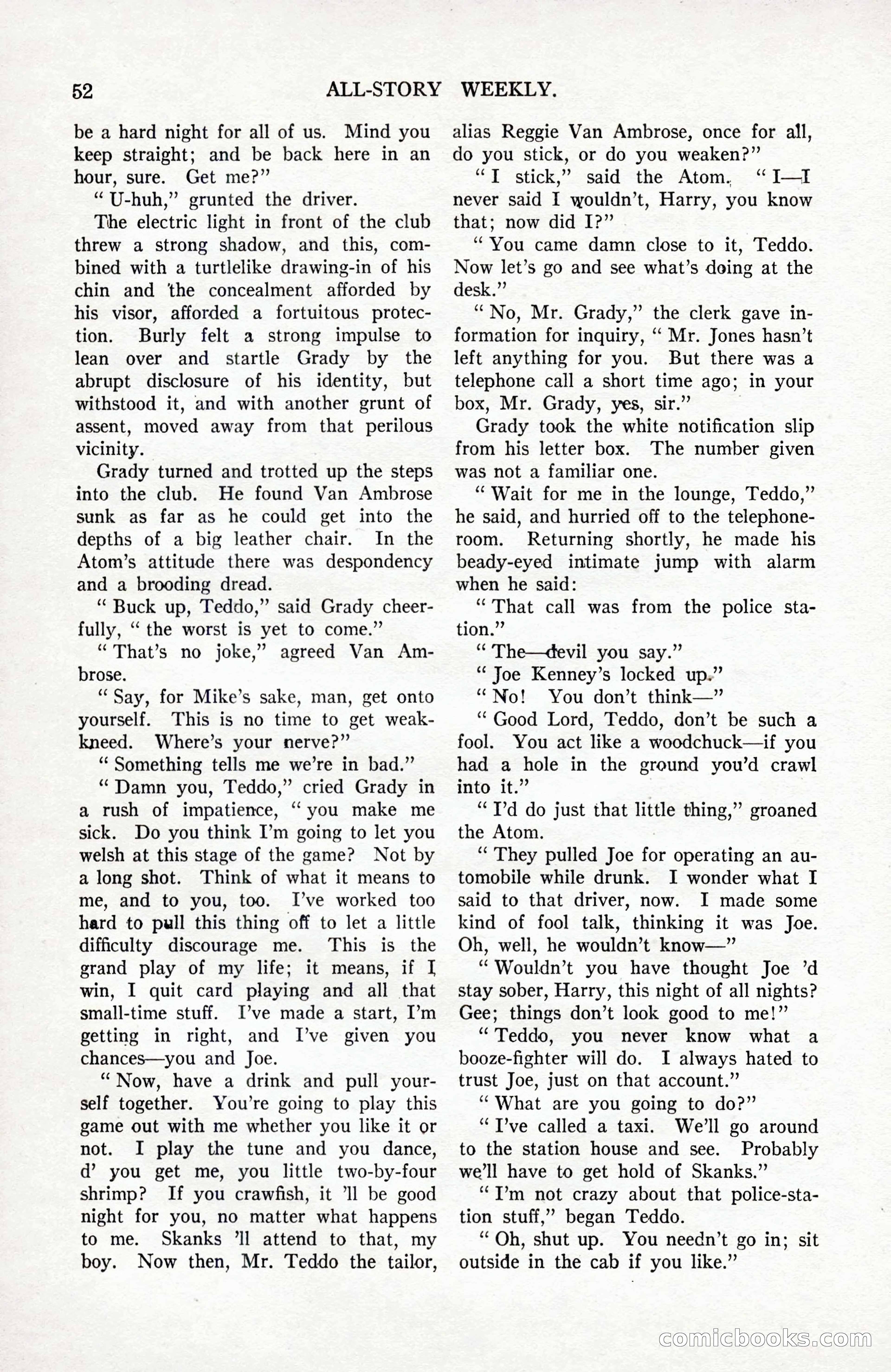 All-Story Weekly, September 2, 1916 — page 62 of 208