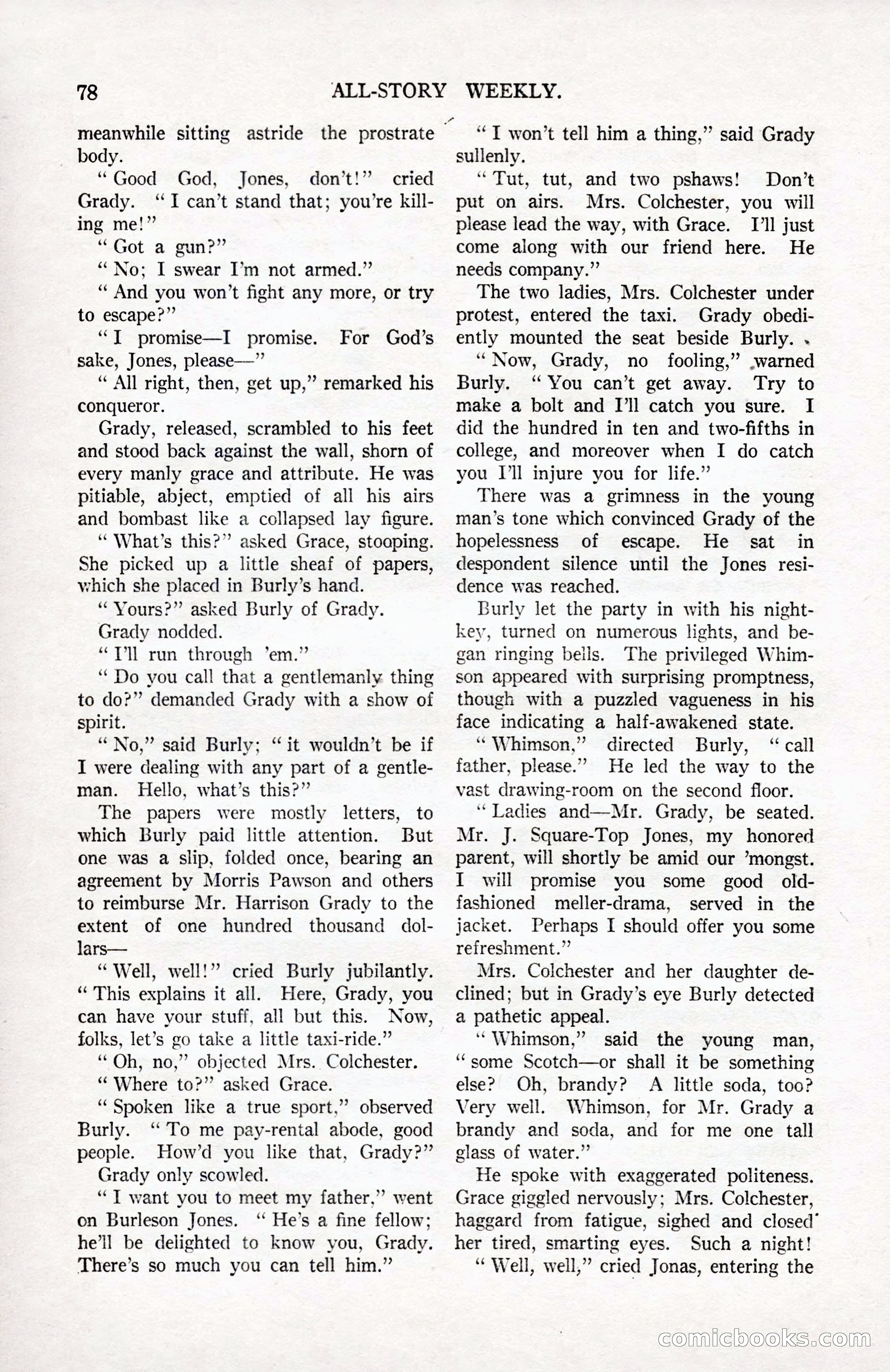 All-Story Weekly, September 2, 1916 — page 88 of 208