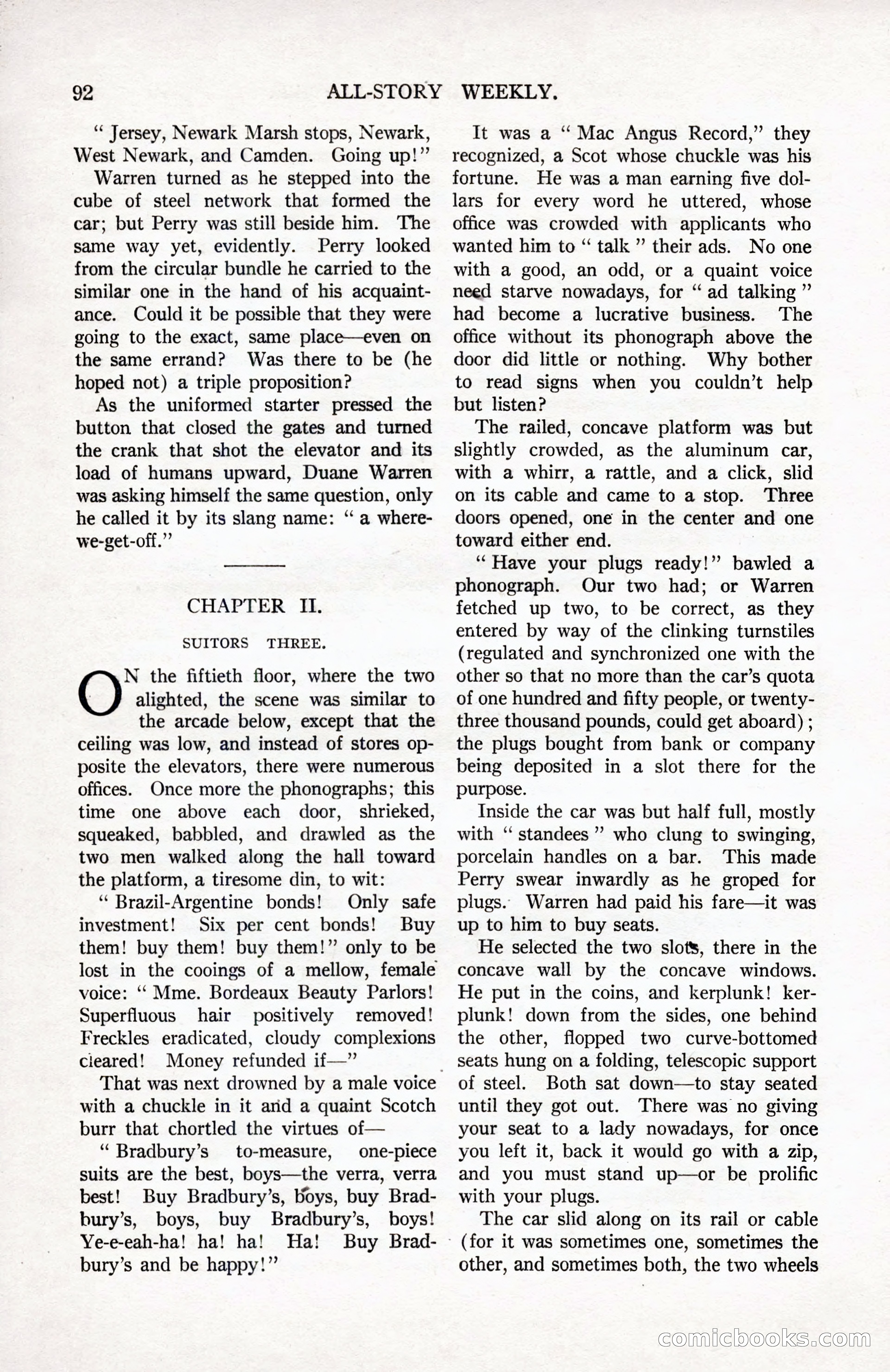 All-Story Weekly, September 2, 1916 — page 102 of 208