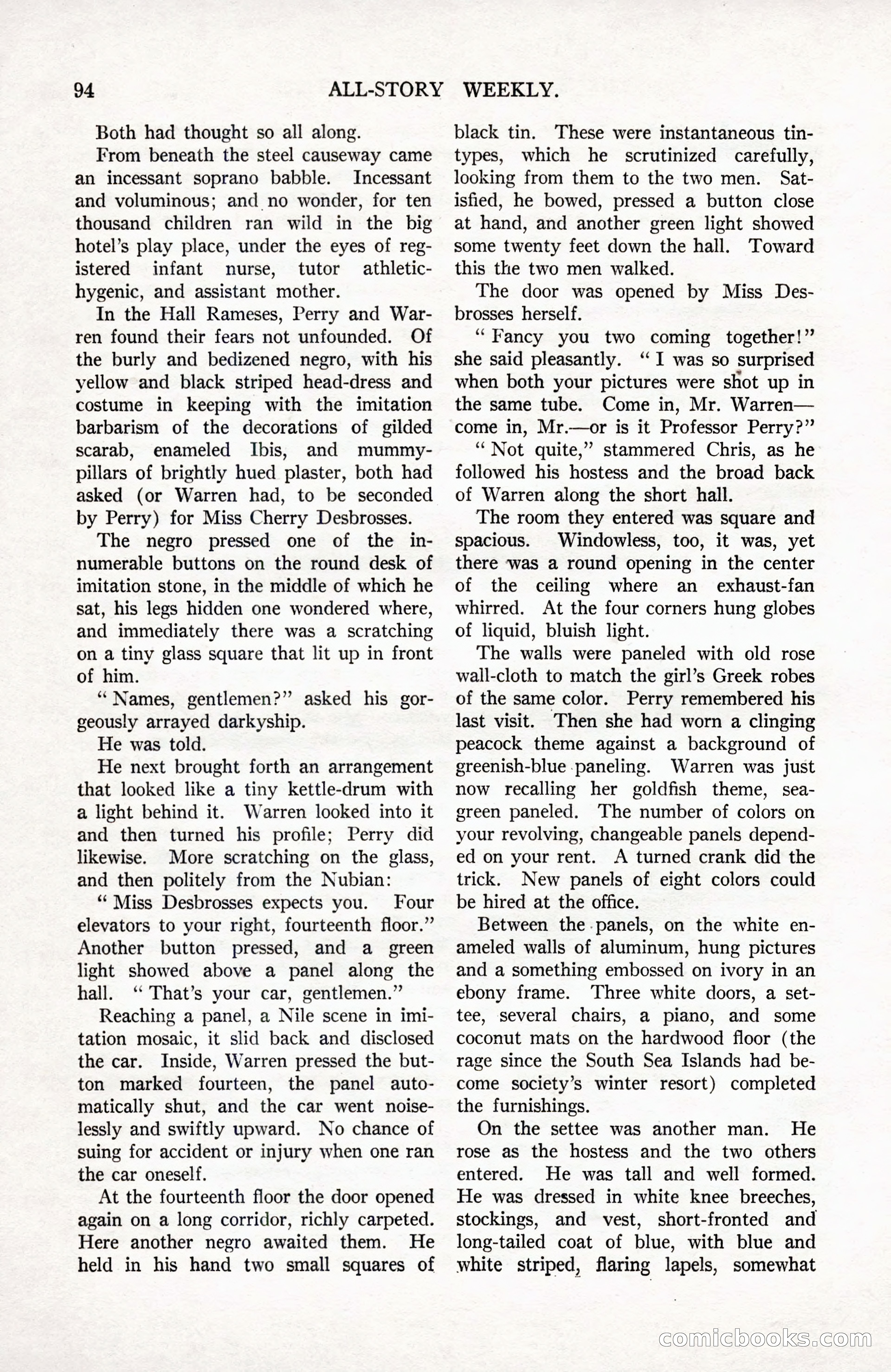 All-Story Weekly, September 2, 1916 — page 104 of 208