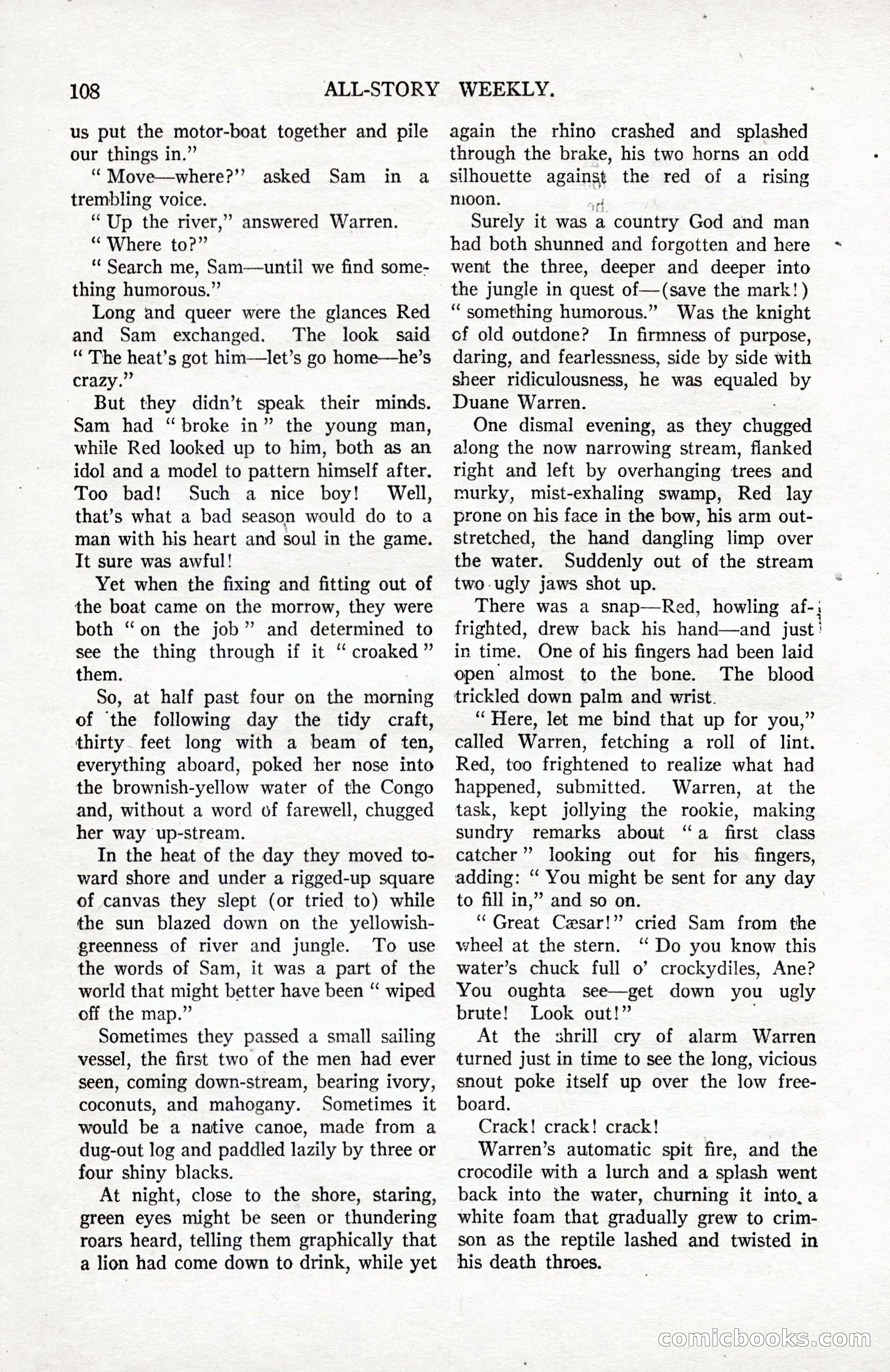 All-Story Weekly, September 2, 1916 — page 118 of 208