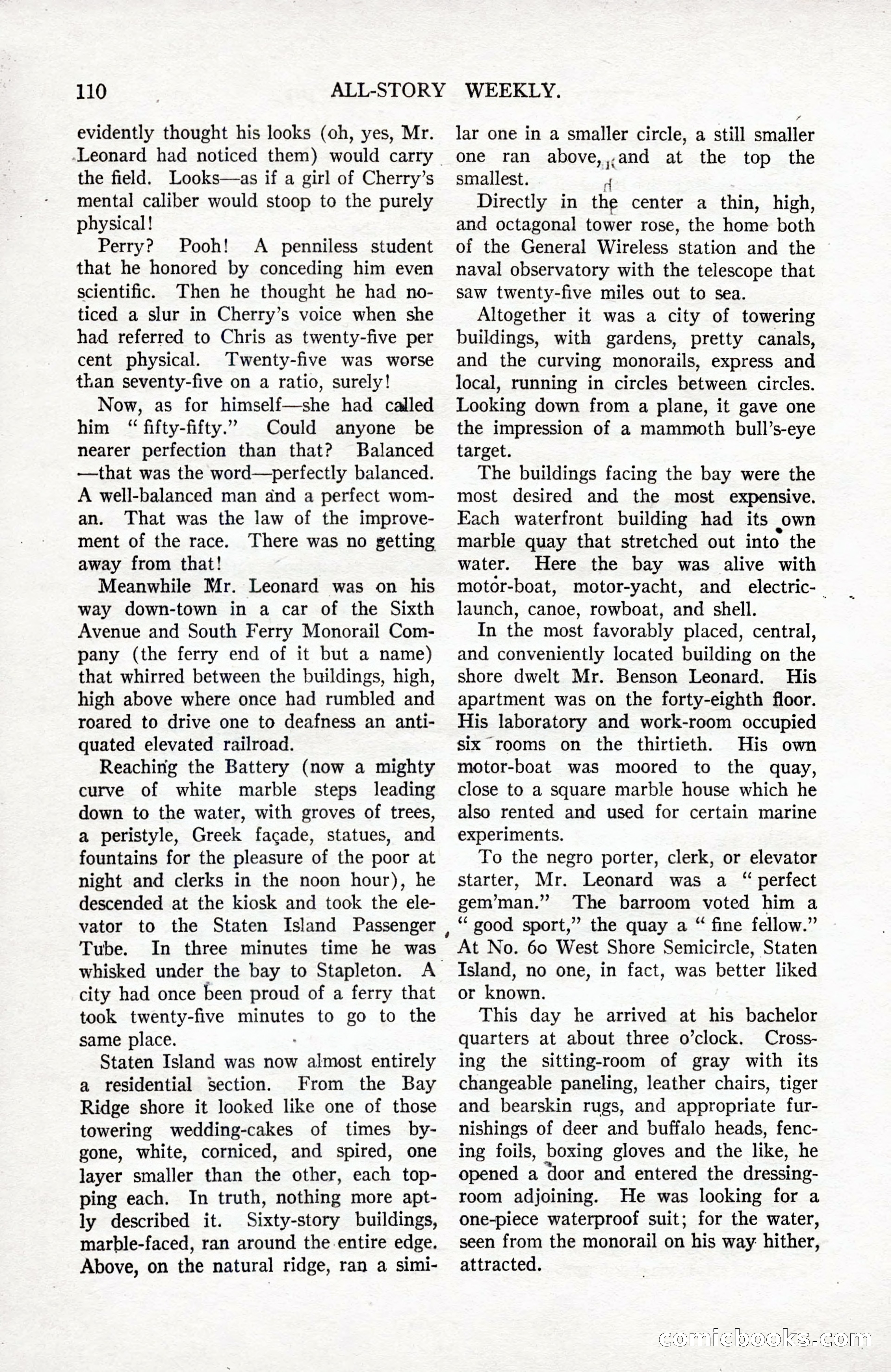 All-Story Weekly, September 2, 1916 — page 120 of 208