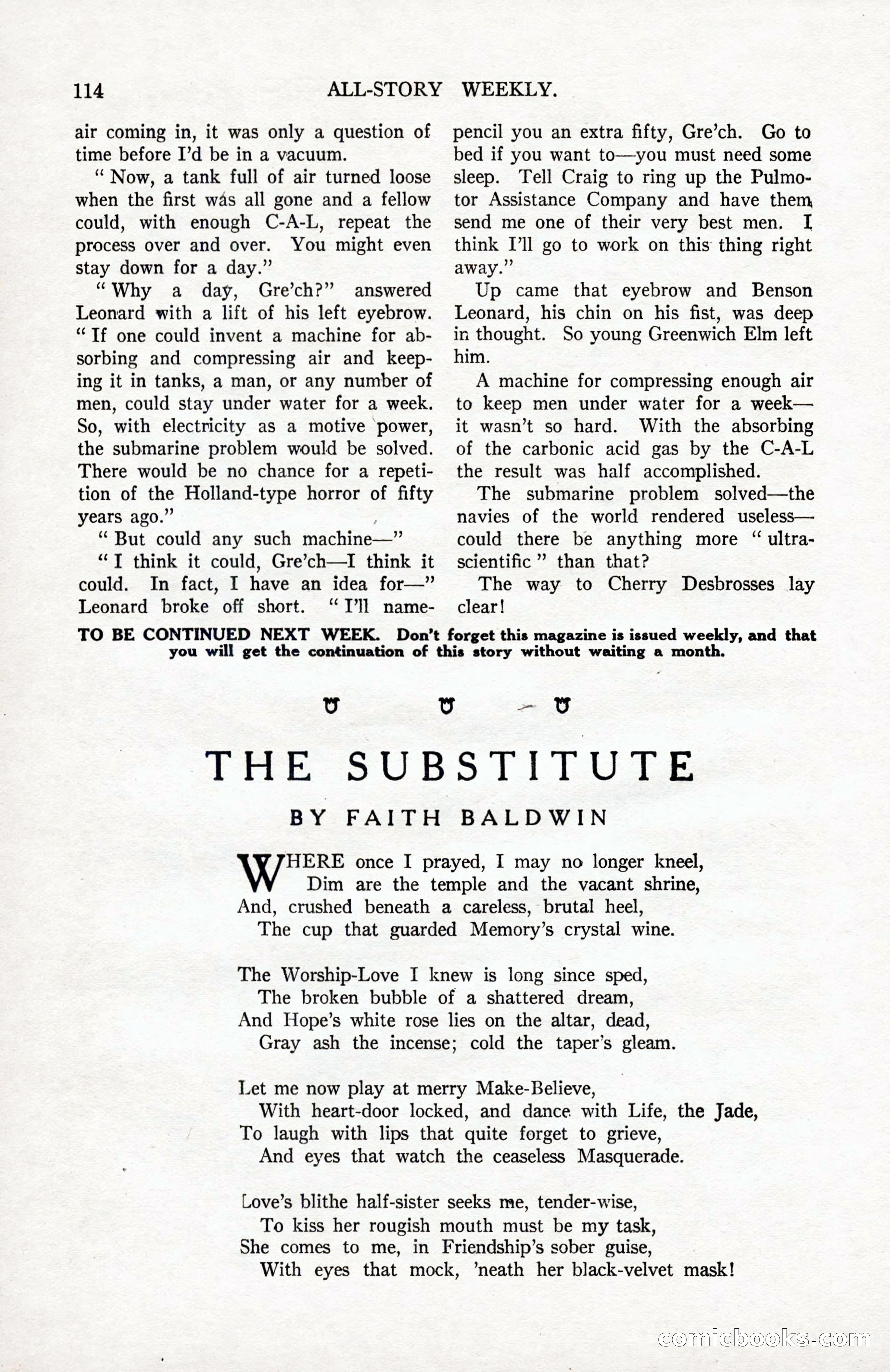 All-Story Weekly, September 2, 1916 — page 124 of 208