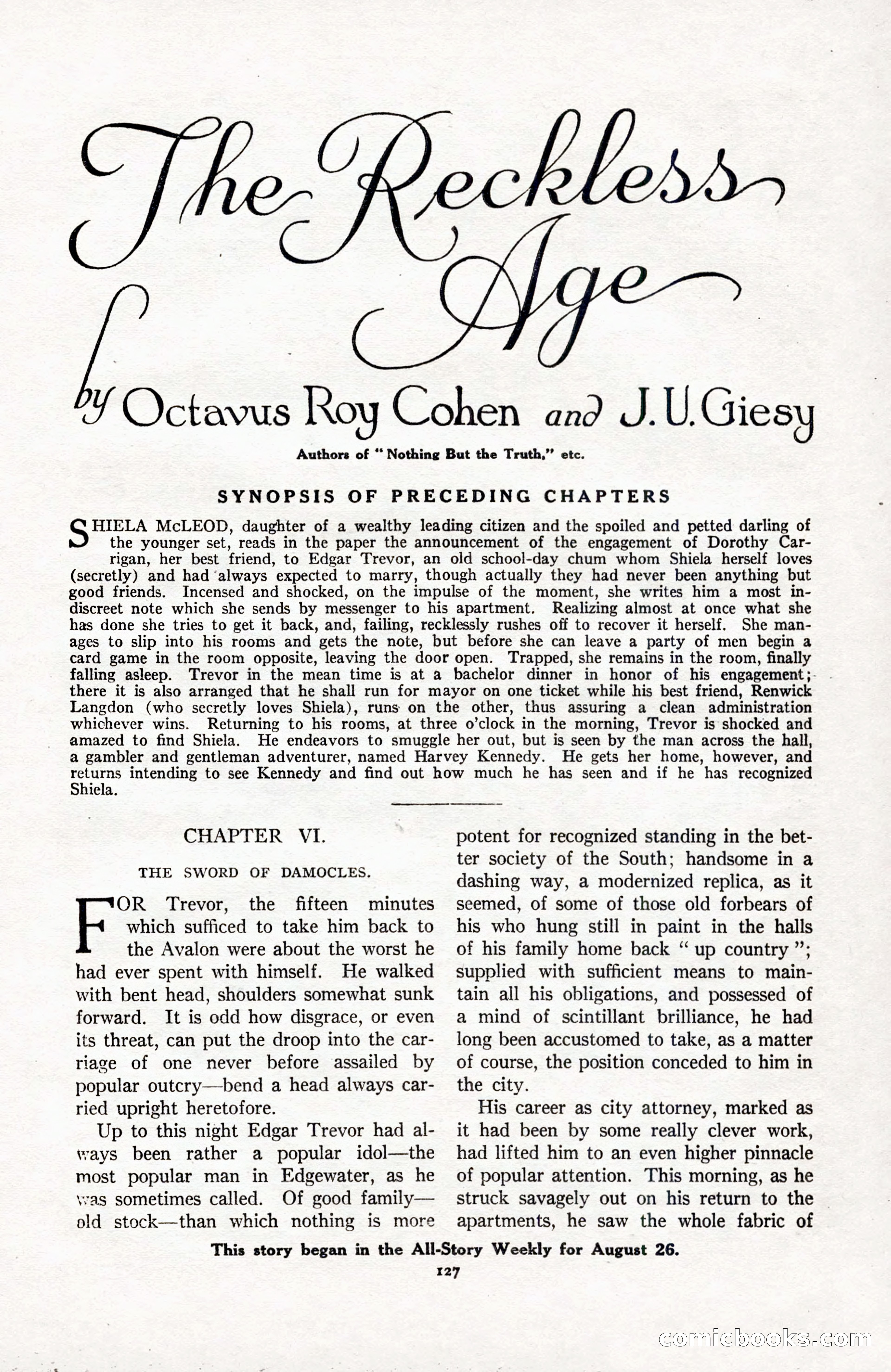 All-Story Weekly, September 2, 1916 — page 137 of 208