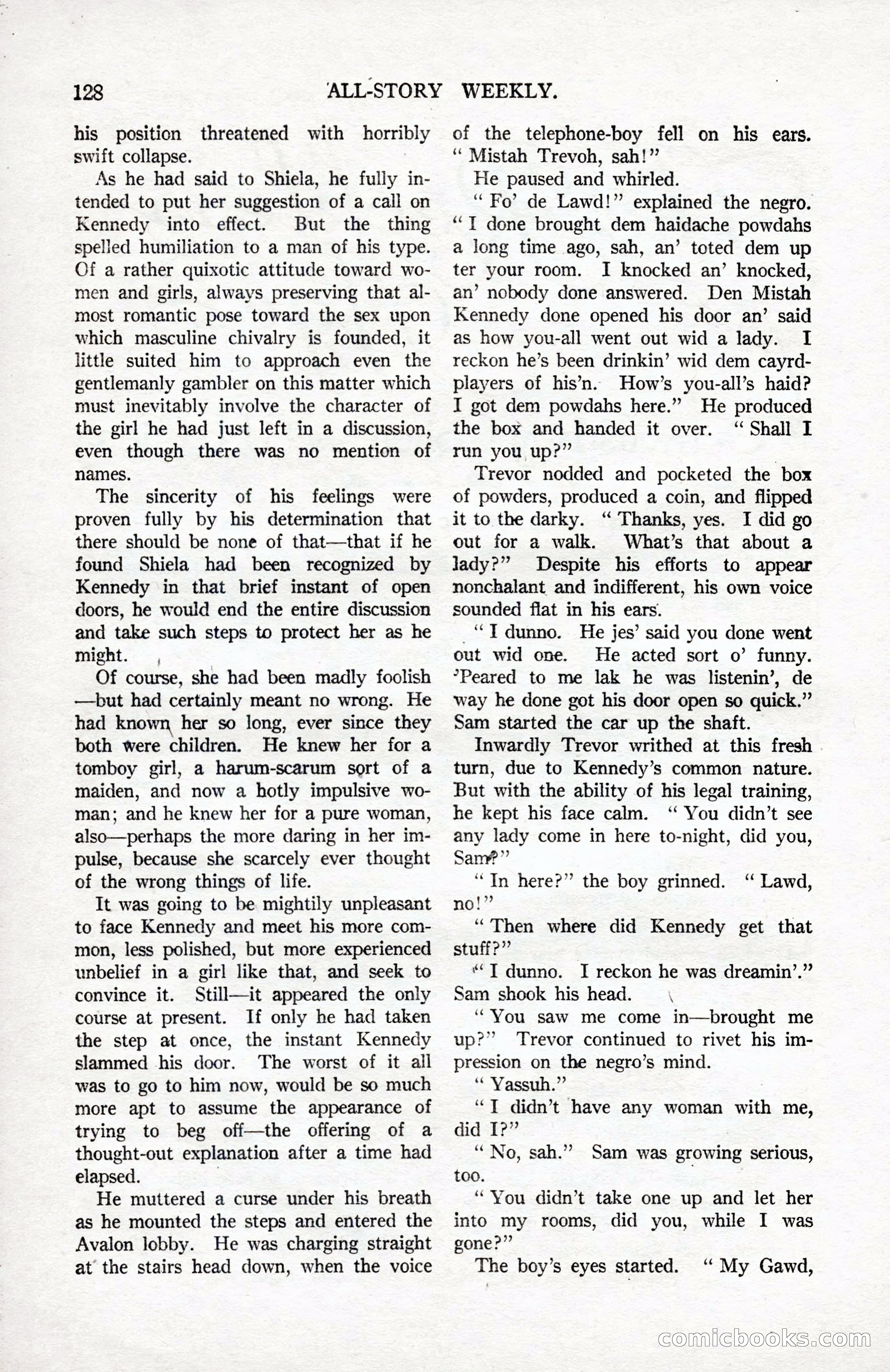 All-Story Weekly, September 2, 1916 — page 138 of 208