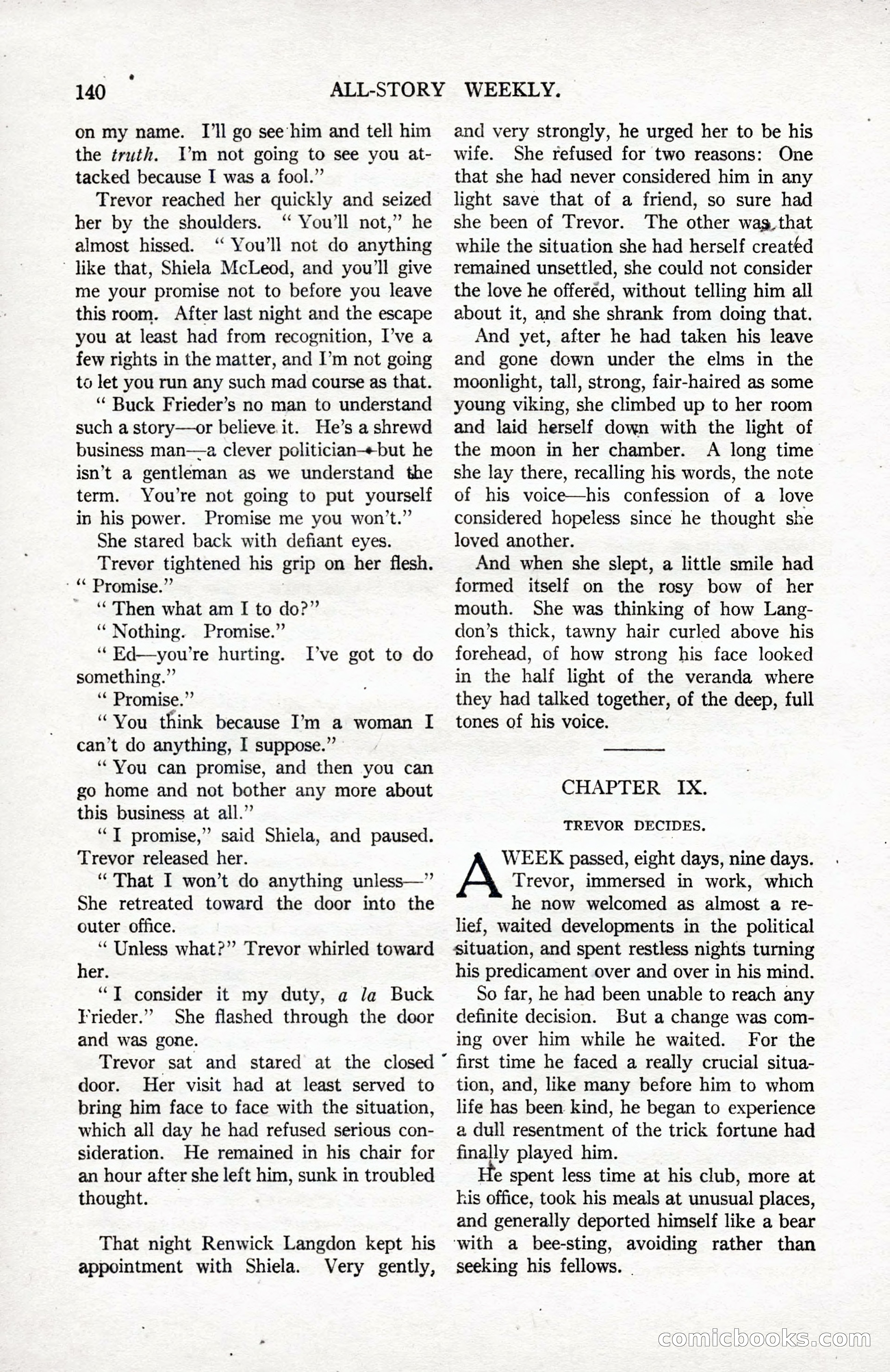 All-Story Weekly, September 2, 1916 — page 150 of 208