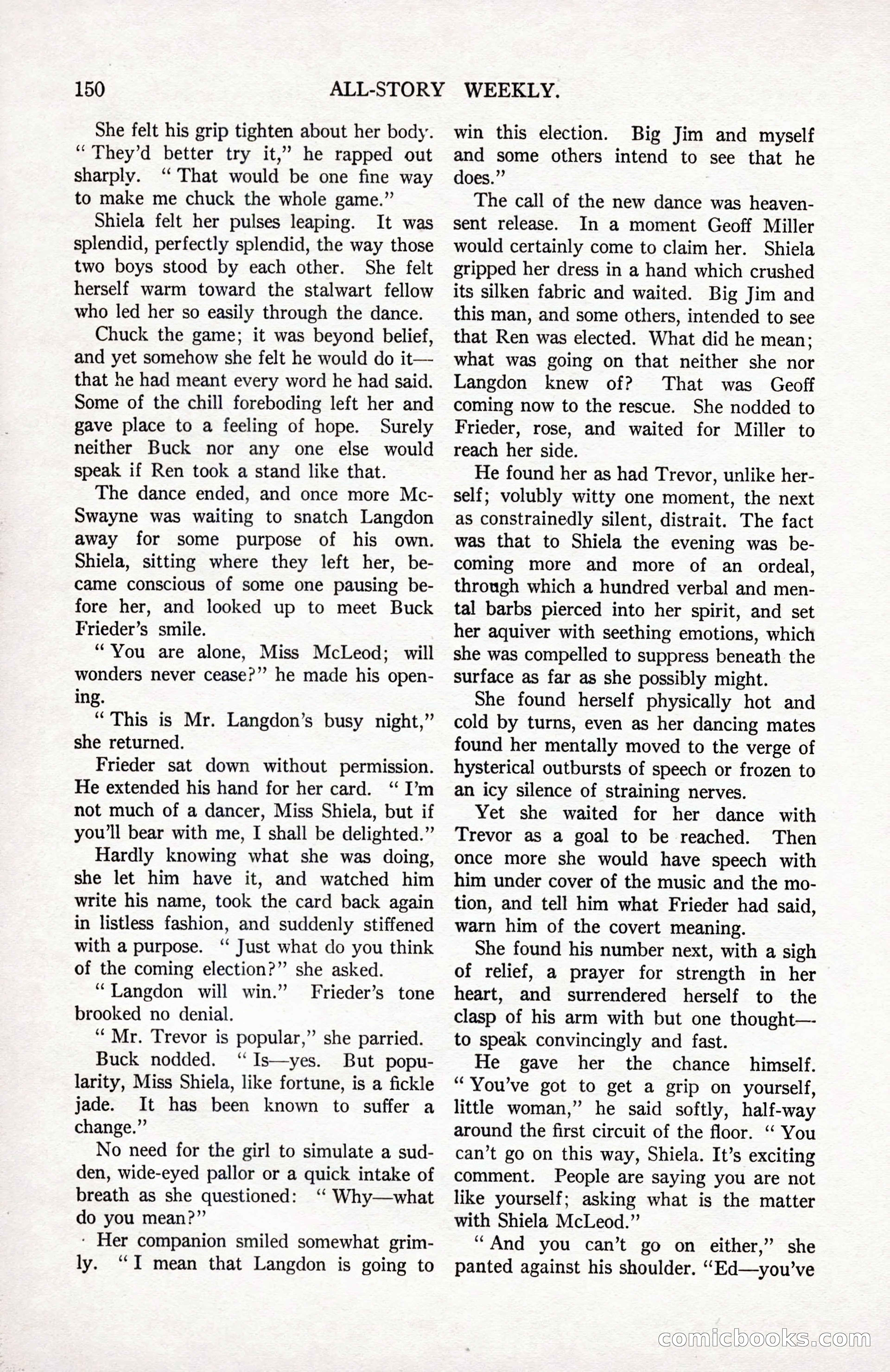 All-Story Weekly, September 2, 1916 — page 160 of 208