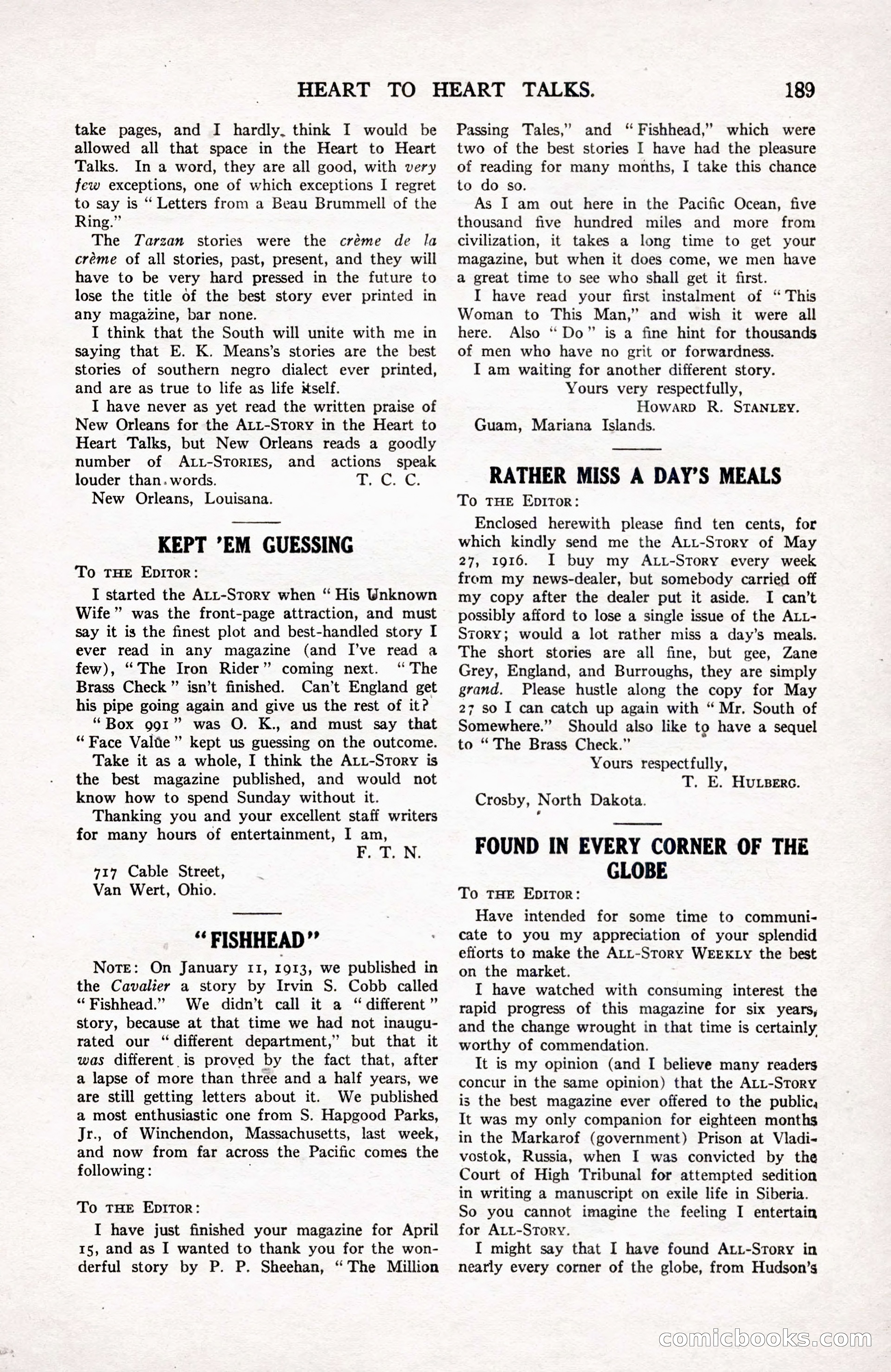 All-Story Weekly, September 2, 1916 — page 199 of 208