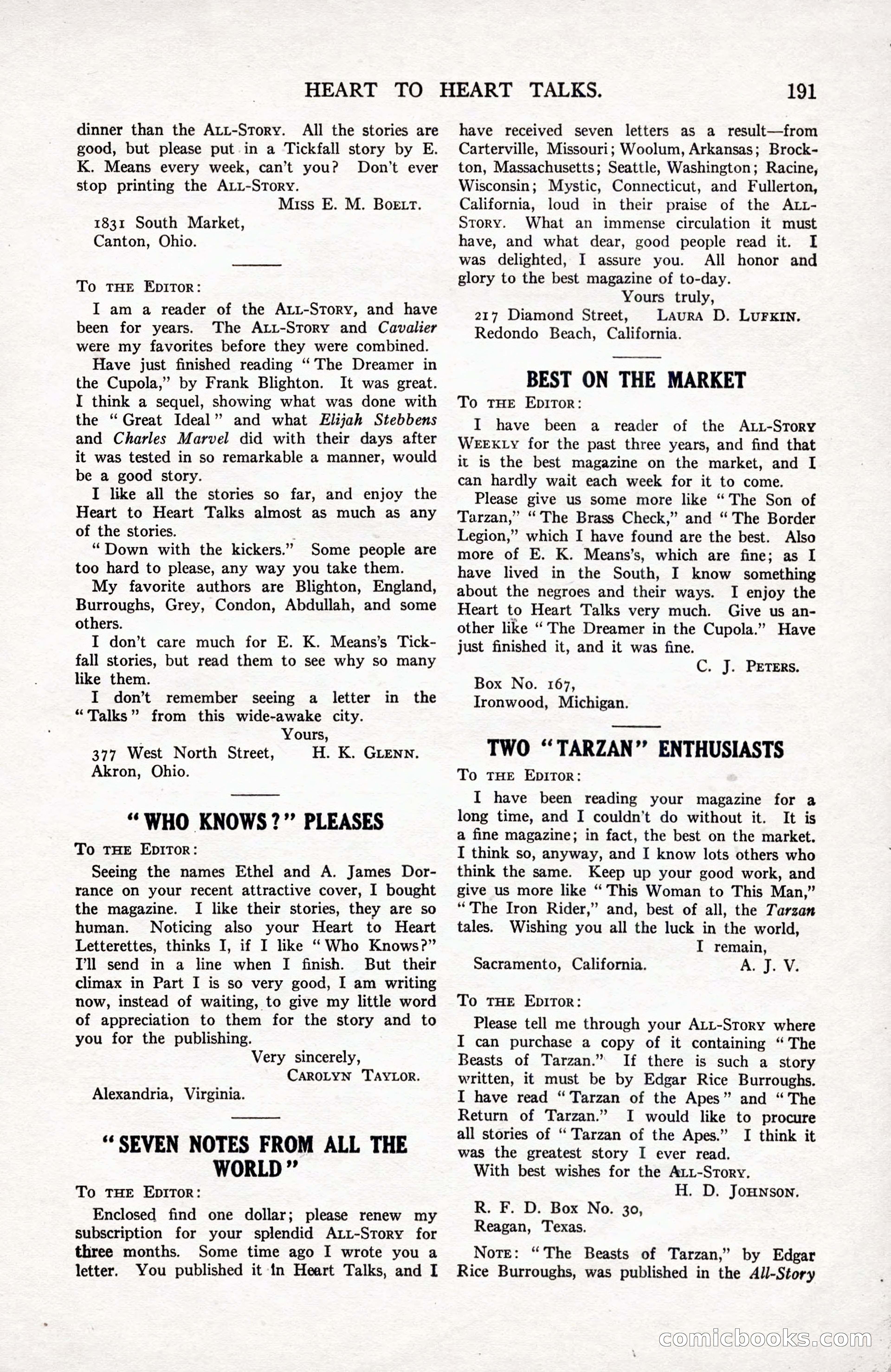 All-Story Weekly, September 2, 1916 — page 201 of 208