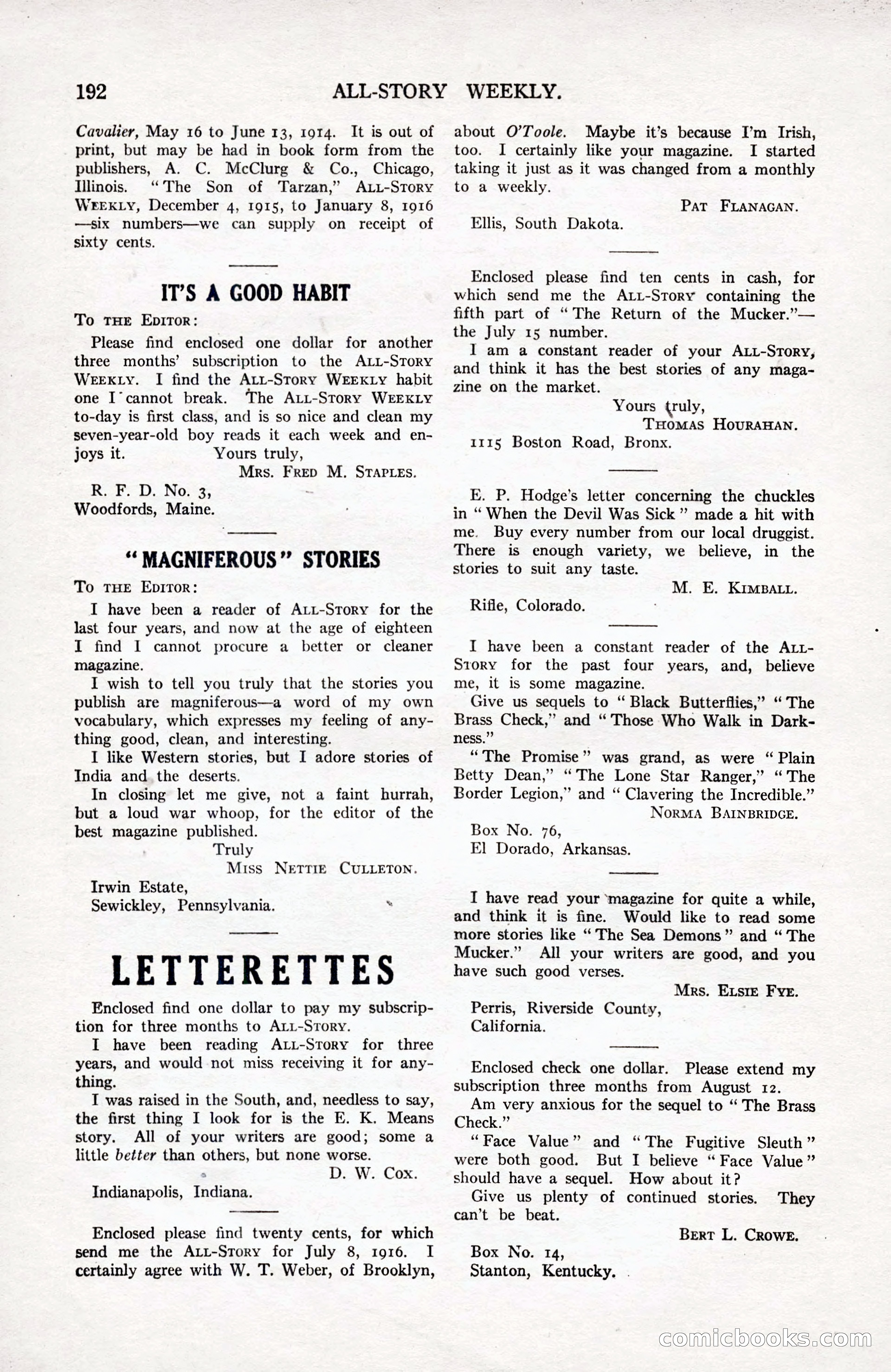 All-Story Weekly, September 2, 1916 — page 202 of 208