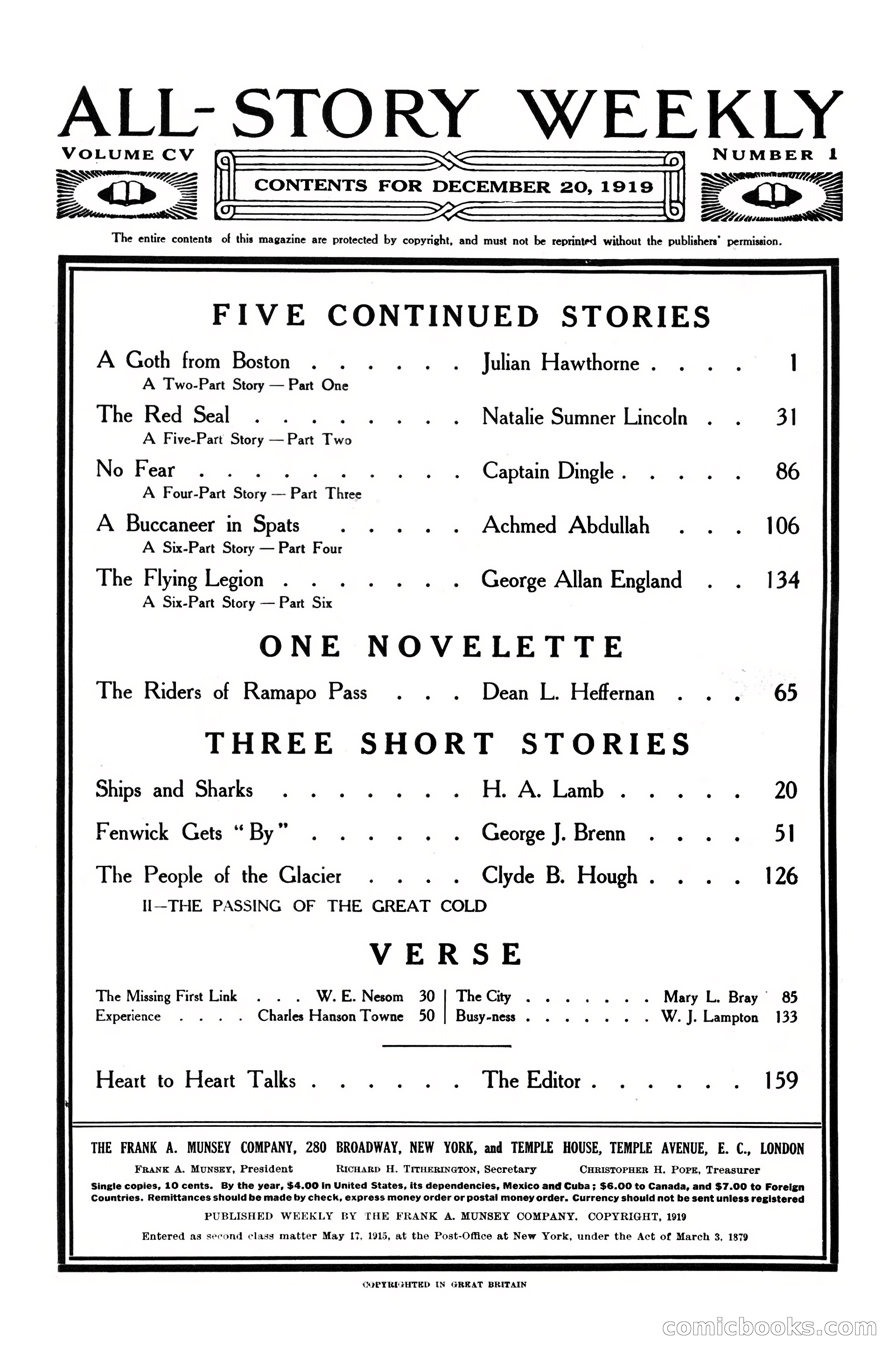 All-Story Weekly, December 20, 1919 — page 4 of 172