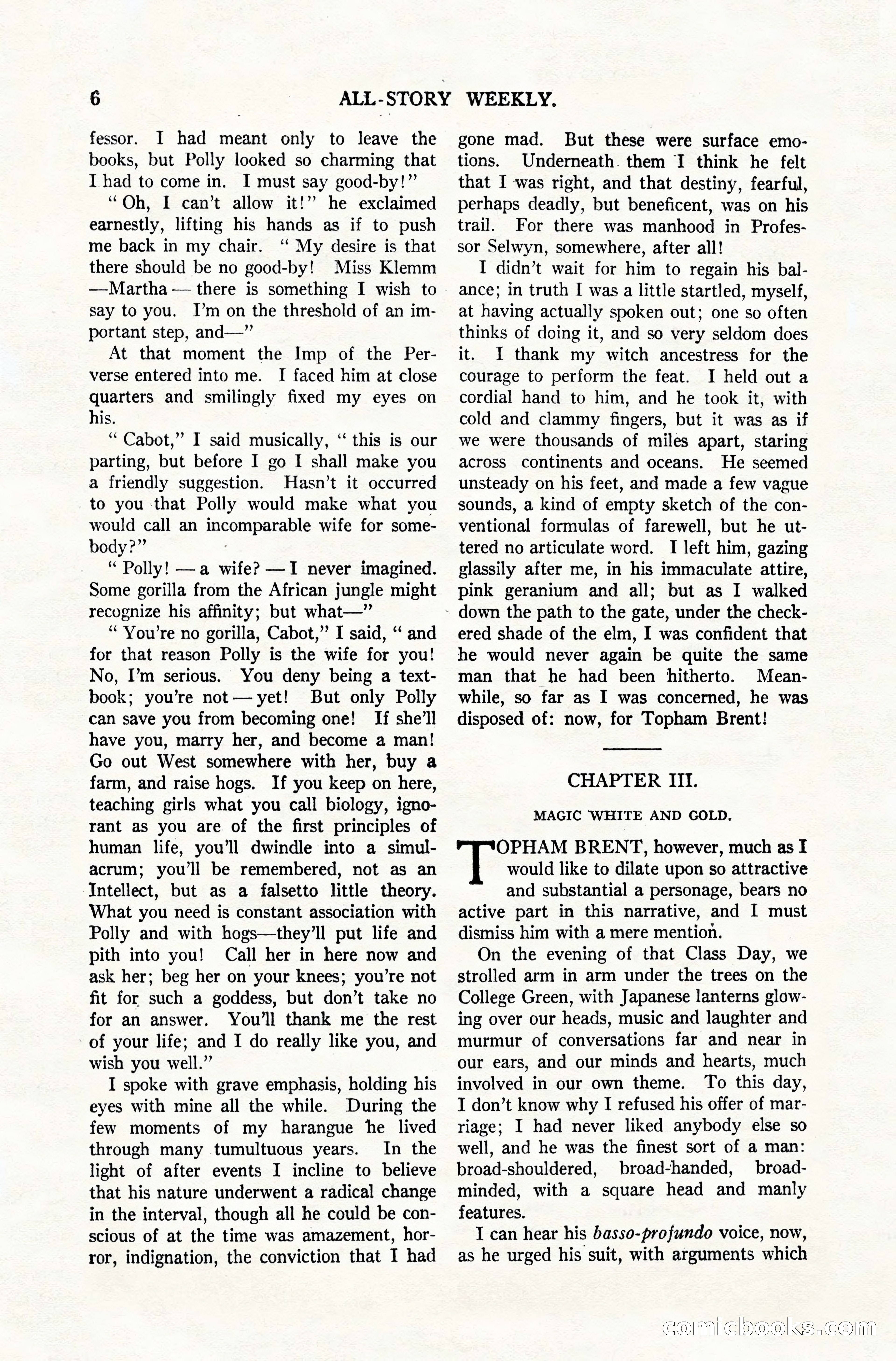 All-Story Weekly, December 20, 1919 — page 16 of 172