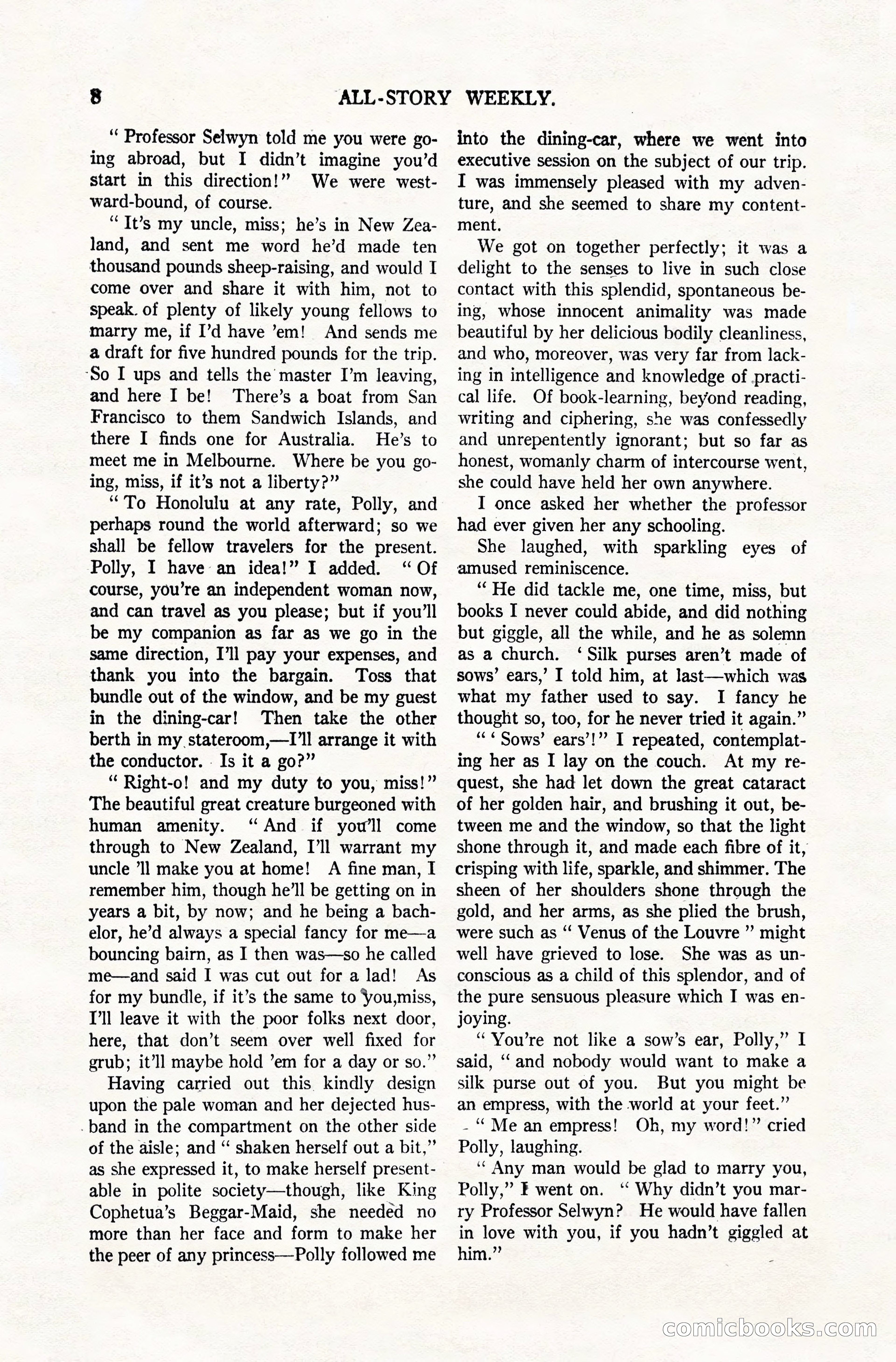 All-Story Weekly, December 20, 1919 — page 18 of 172