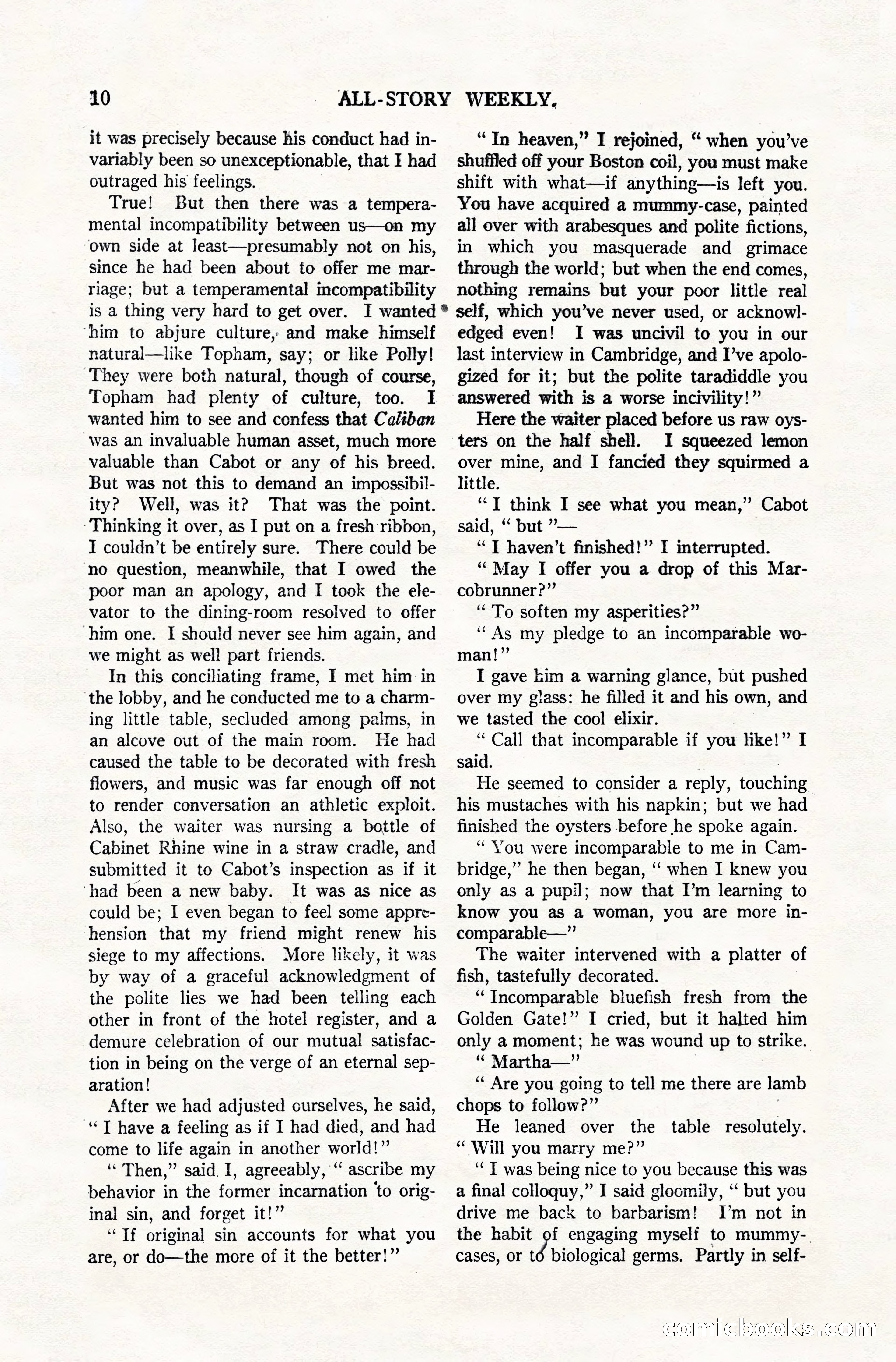 All-Story Weekly, December 20, 1919 — page 20 of 172