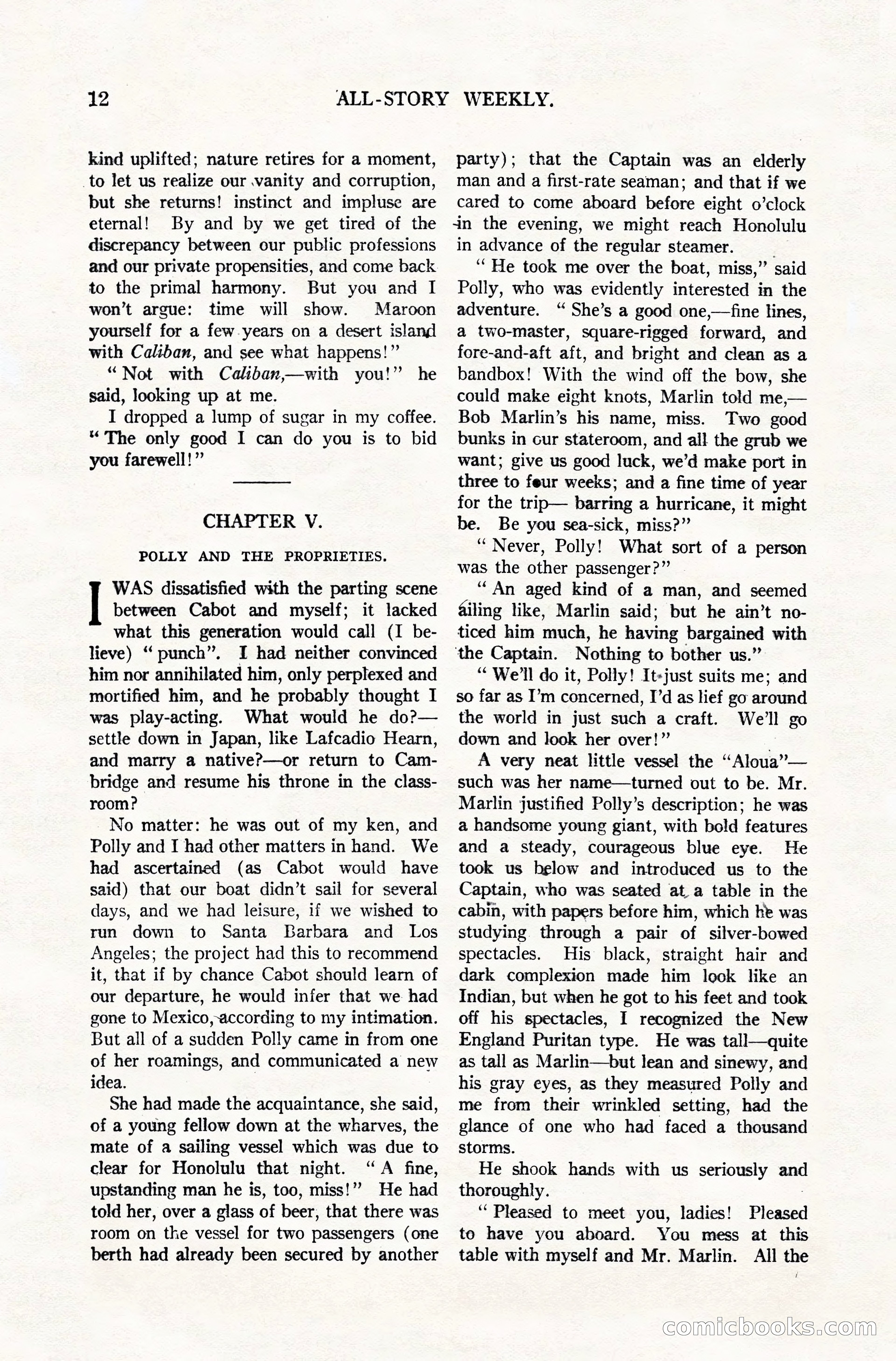 All-Story Weekly, December 20, 1919 — page 22 of 172
