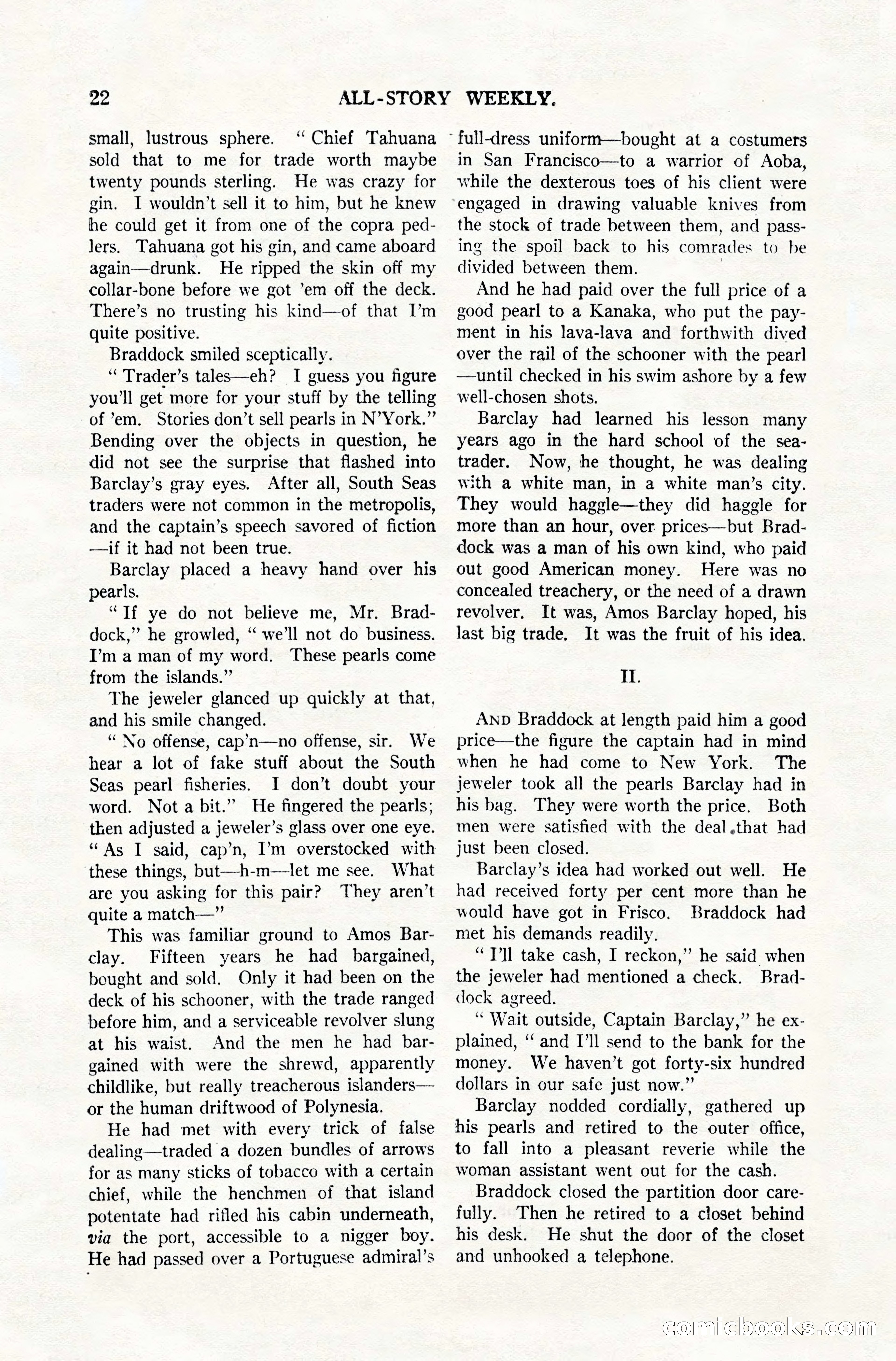 All-Story Weekly, December 20, 1919 — page 32 of 172
