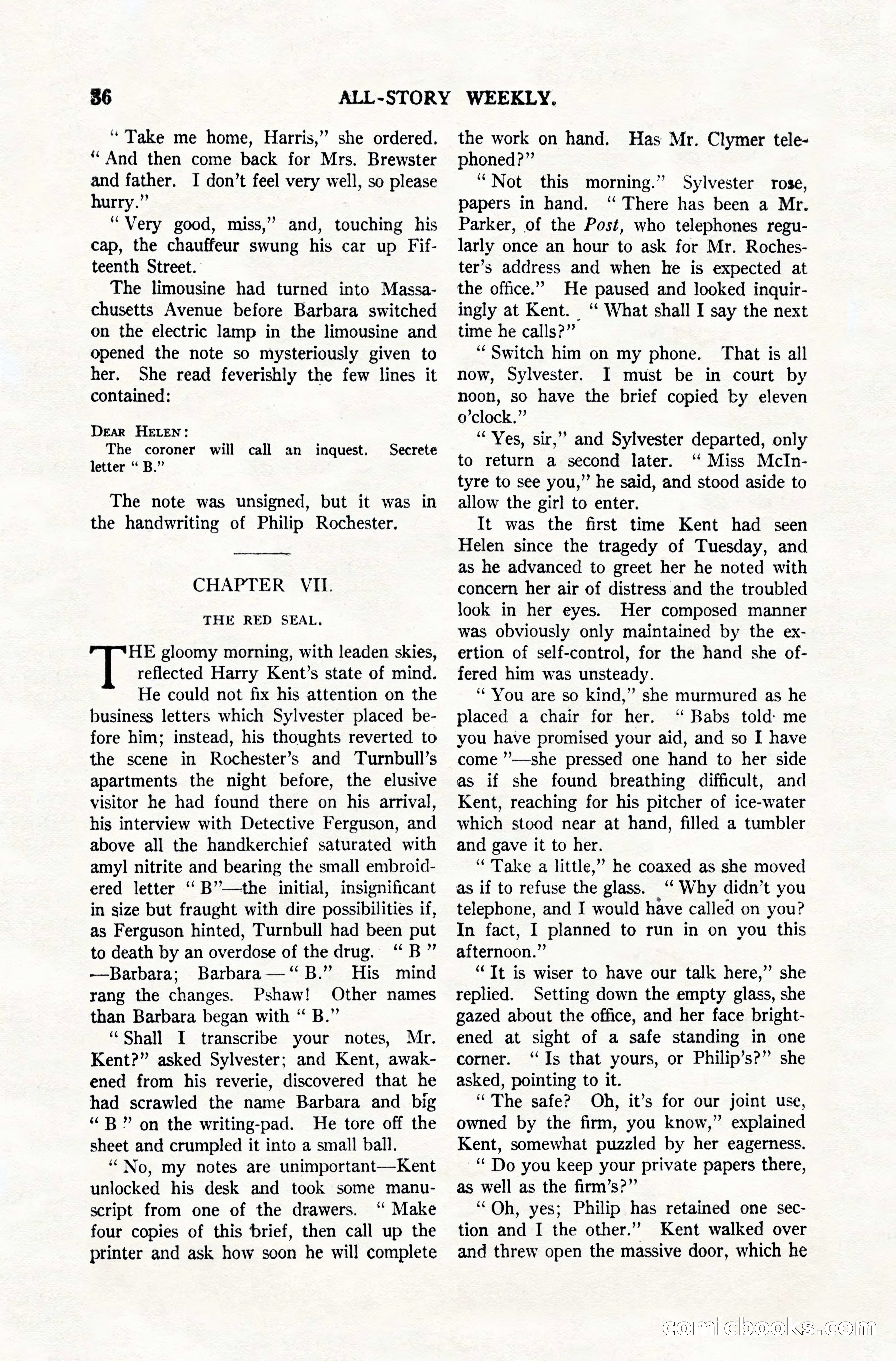 All-Story Weekly, December 20, 1919 — page 46 of 172